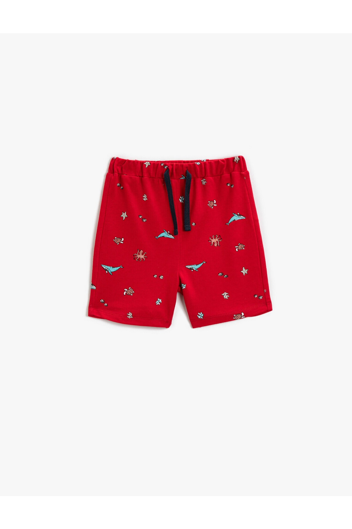 Levně Koton Baby Boy Printed Shorts with Elastic Waist Above the Knee