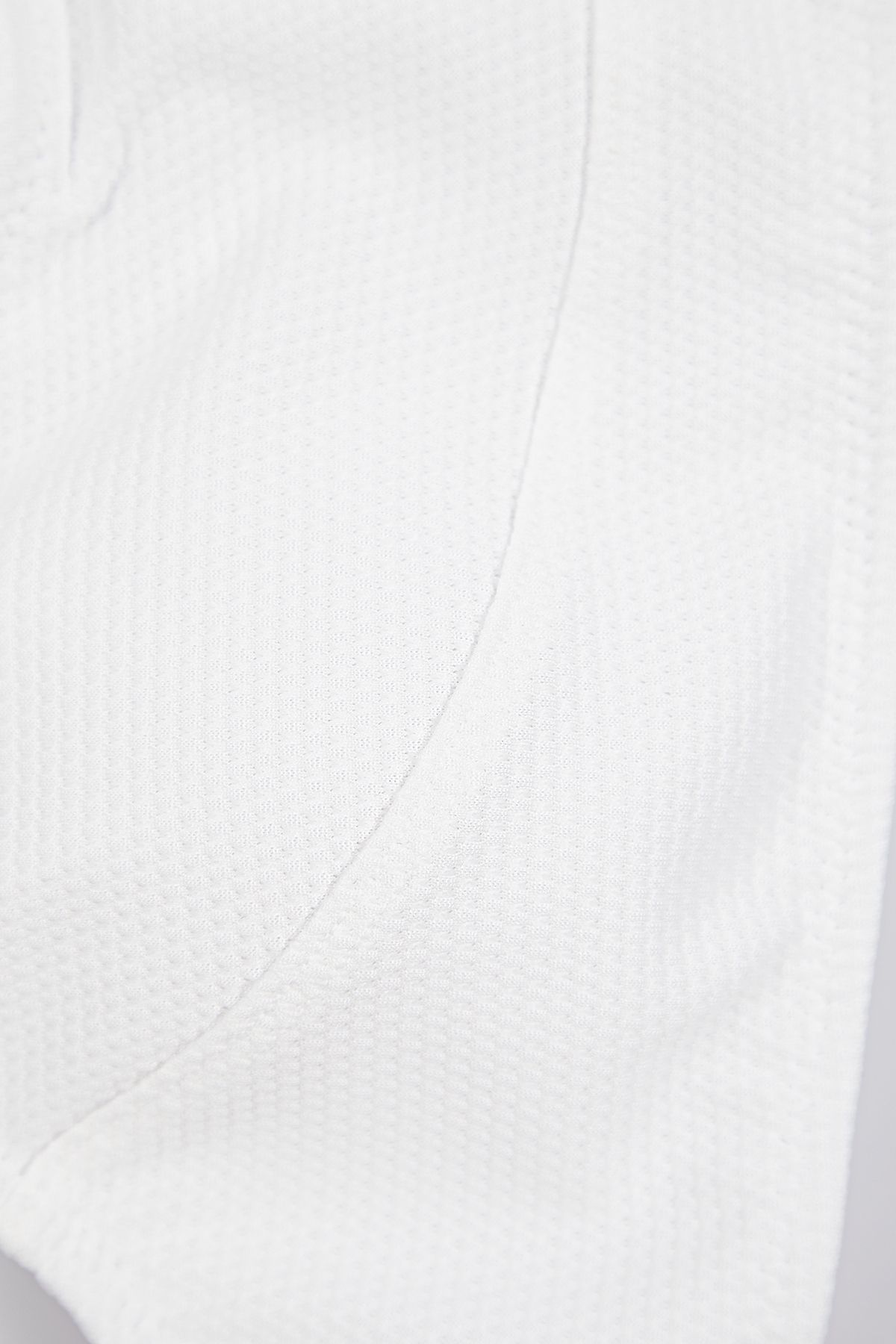 Trendyol White Bralet Textured Bikini Top