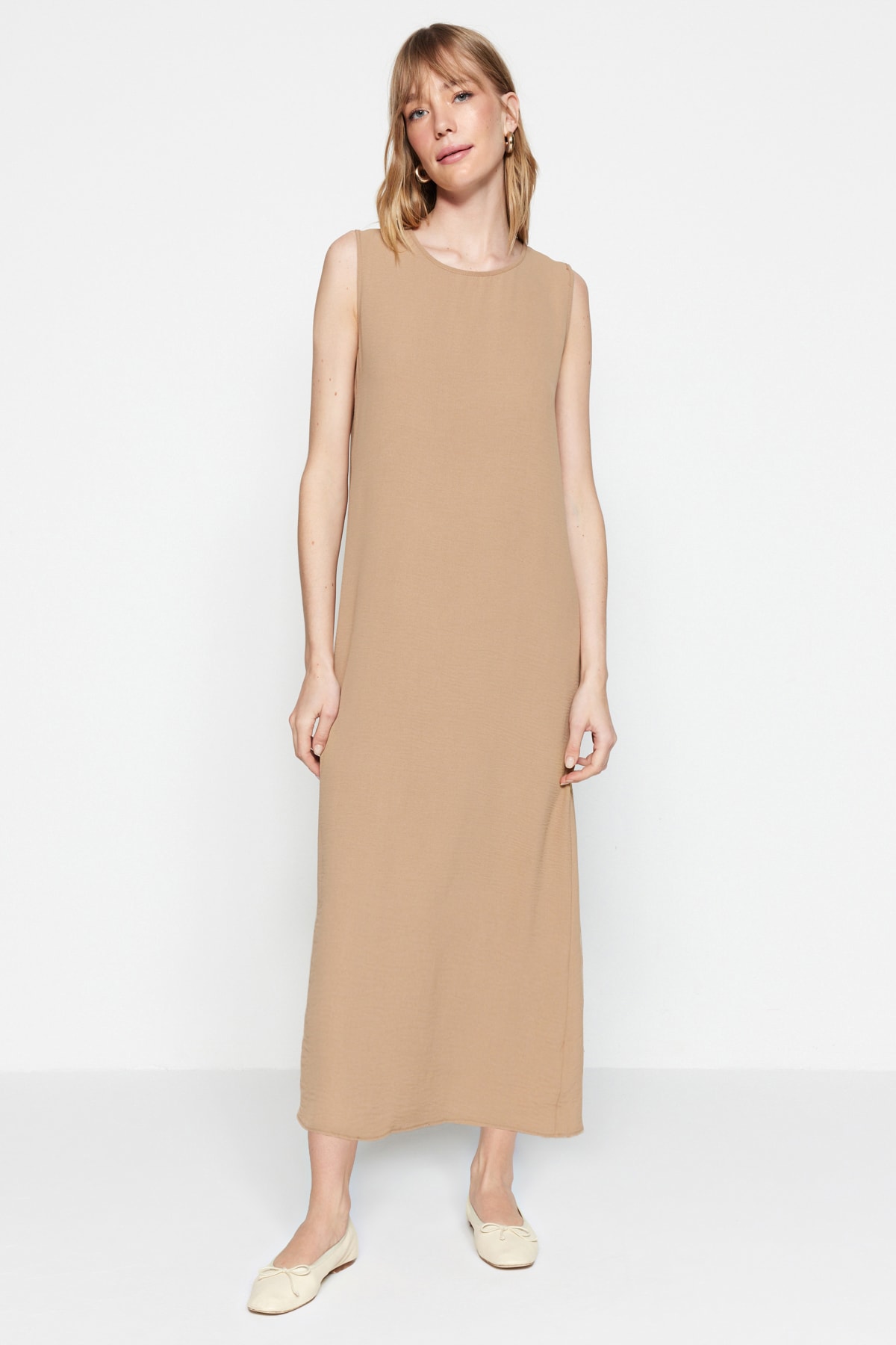 Trendyol negru-bej 2-pack Aerobin lenjerie de corp cu căptușeală țesută rochie