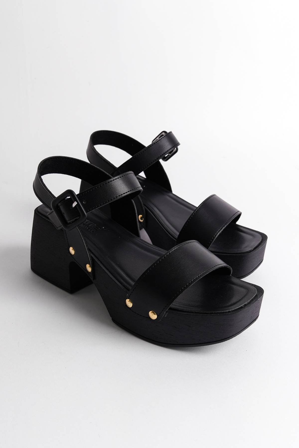 Levně Capone Outfitters Women's Flat Toe Single Strap Platform Heel Sandals