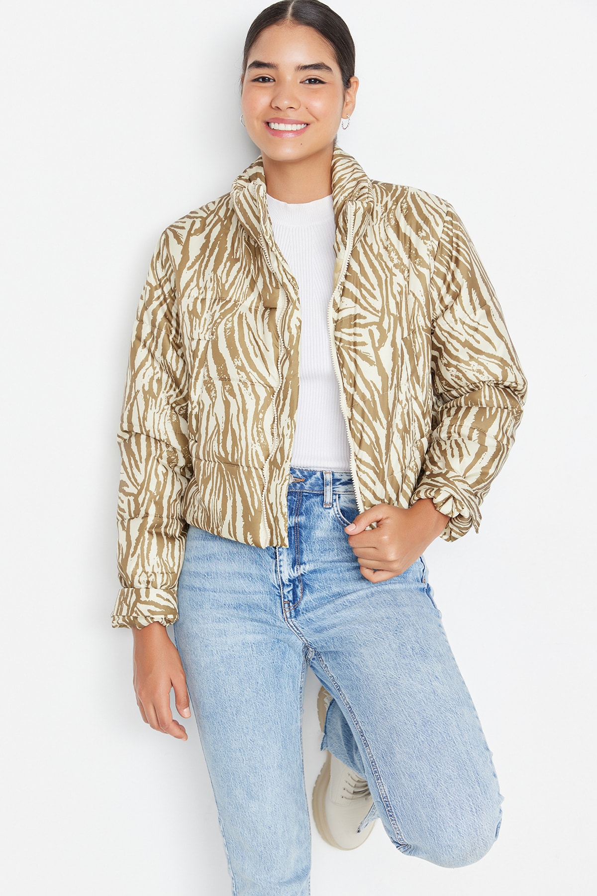 Trendyol Winter Jacket - Multicolor - Basic