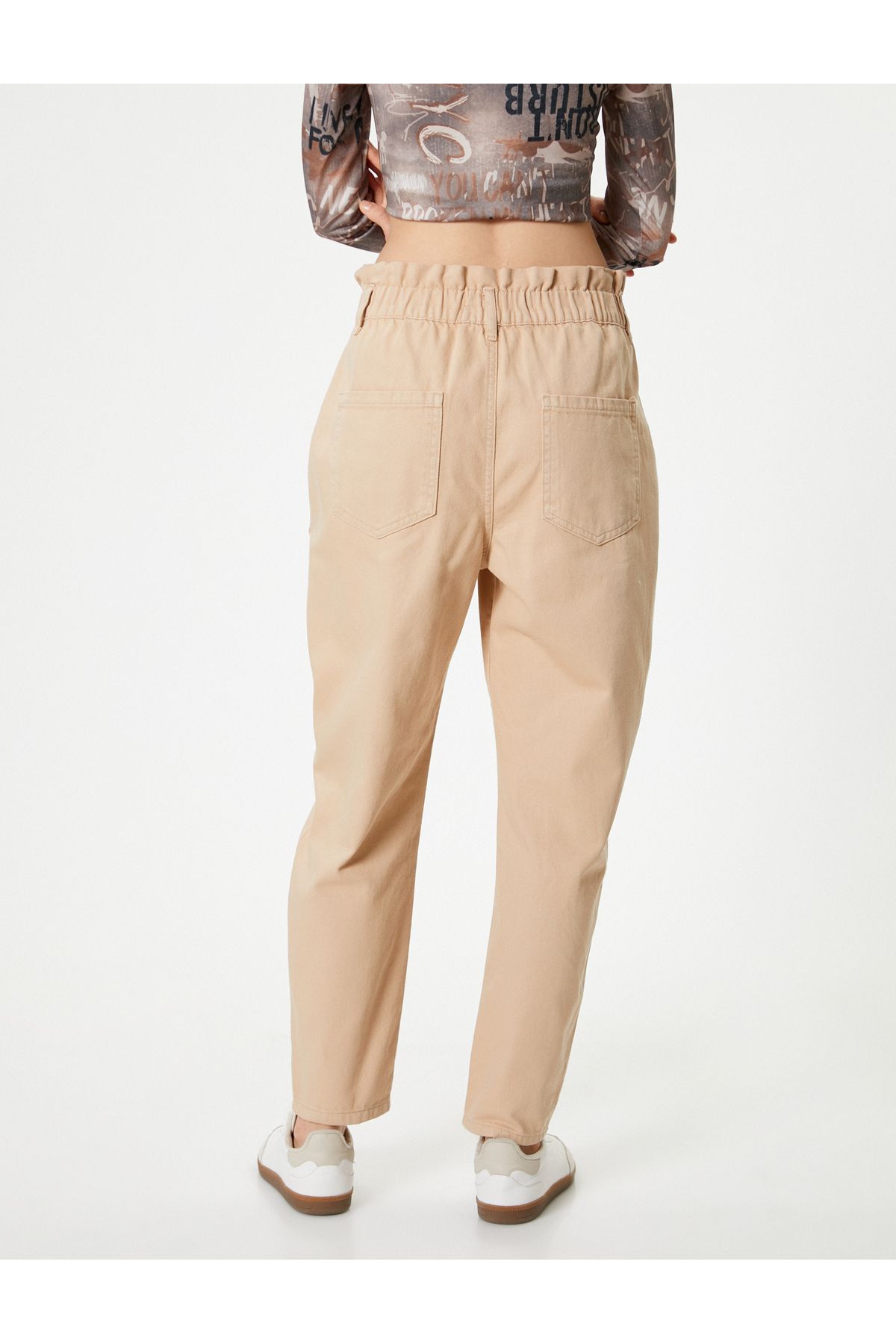 Koton High Waist Baggy Denim Pants Cotton - Baggy Jeans