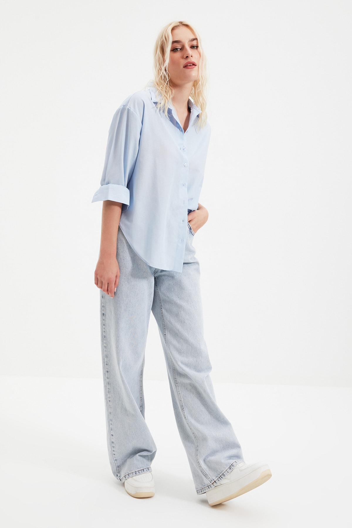 Camasa dama Trendyol Loose Fit