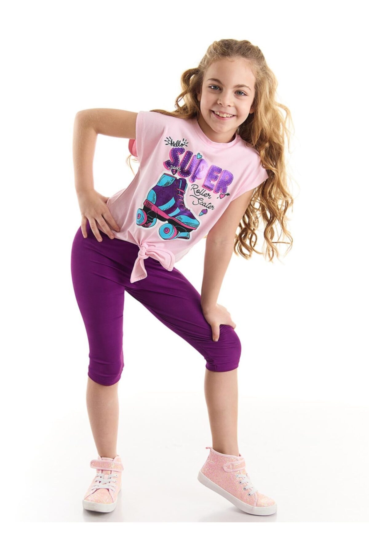 Levně Mushi Super Roller Girl T-shirt Tights Set