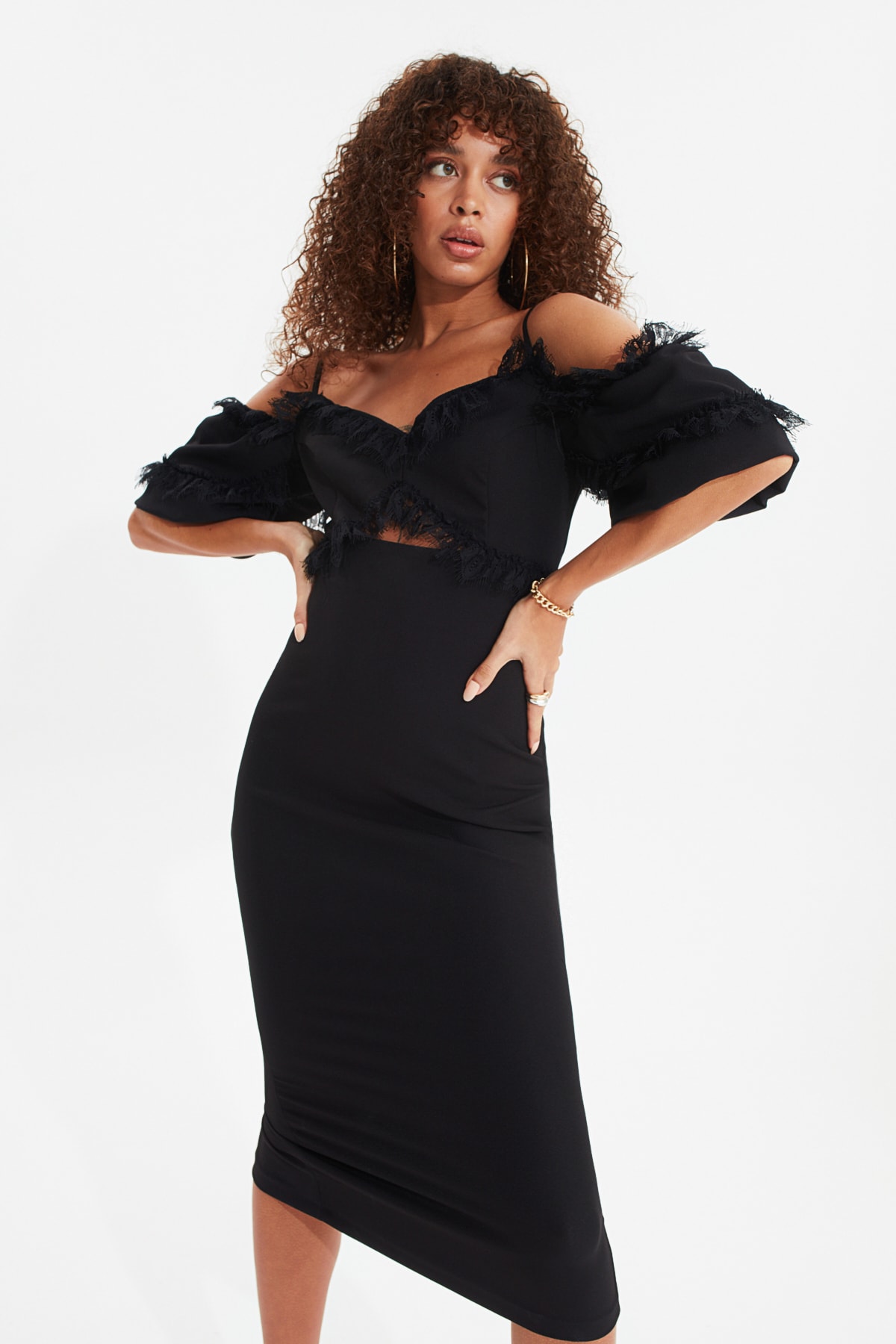 Rochie dama Trendyol Lace Detailed