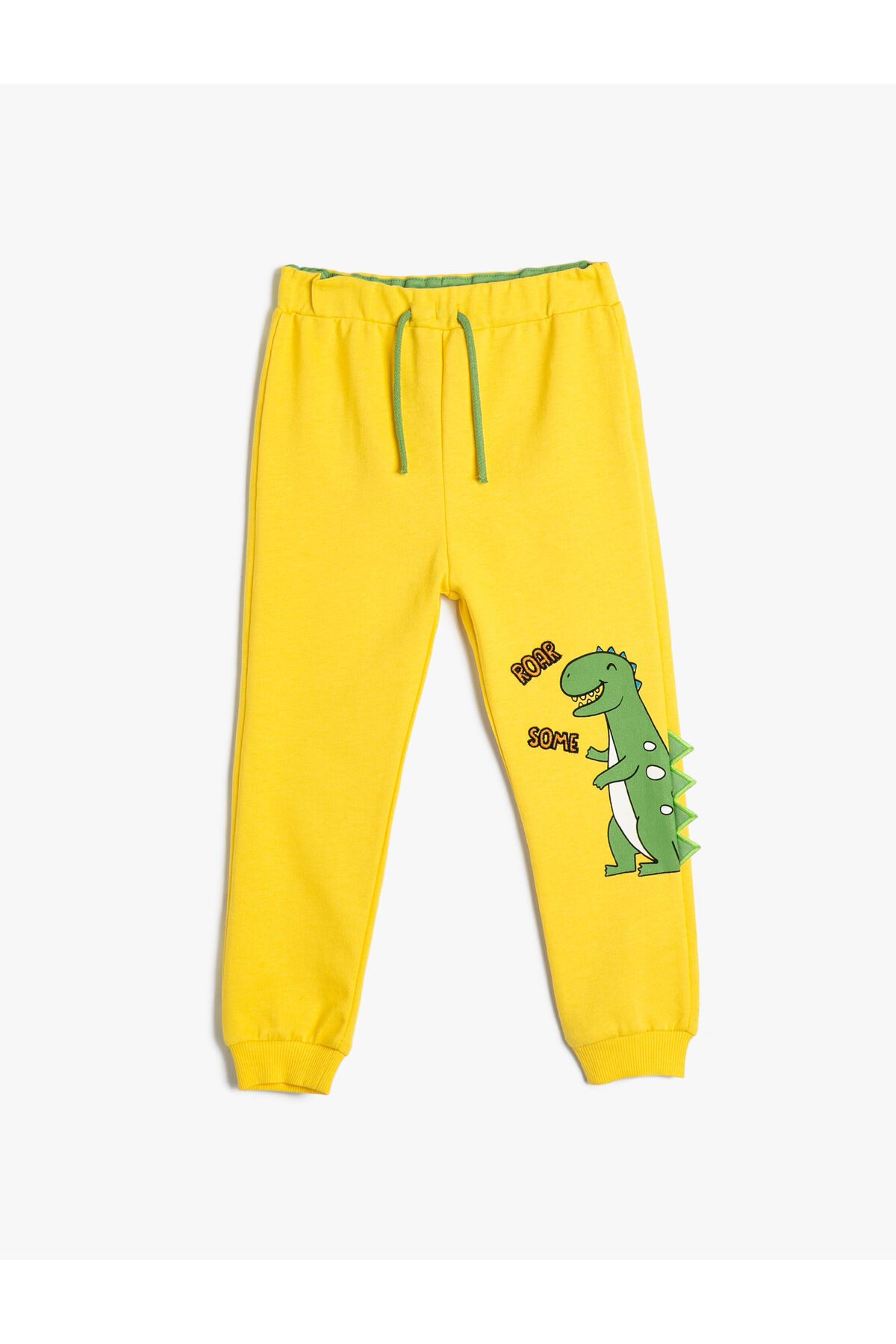Levně Koton Dinosaur Jogger Sweatpants Tie Waist Pocket Applique Detailed Cotton