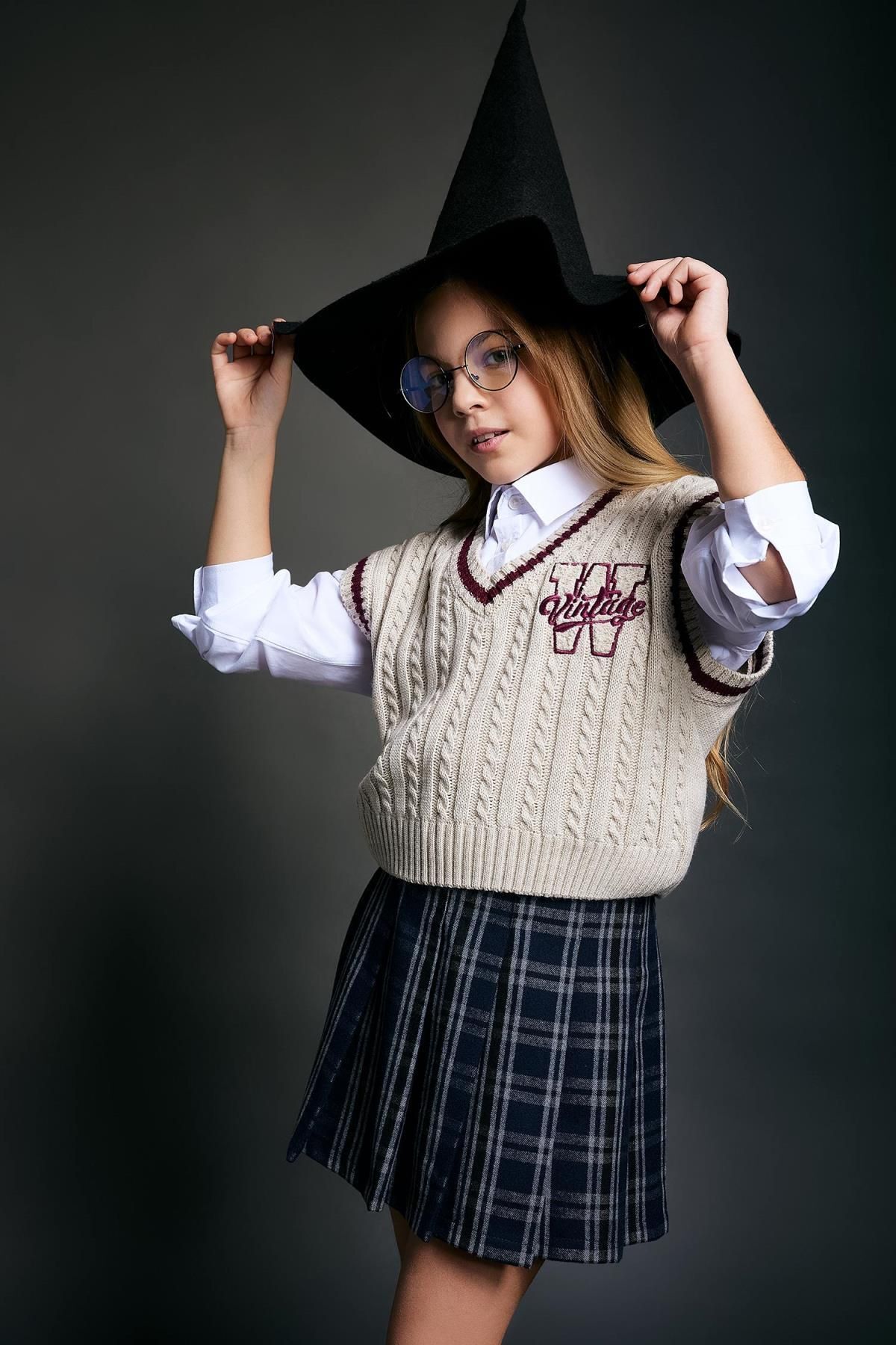 DEFACTO Girls College Sweater