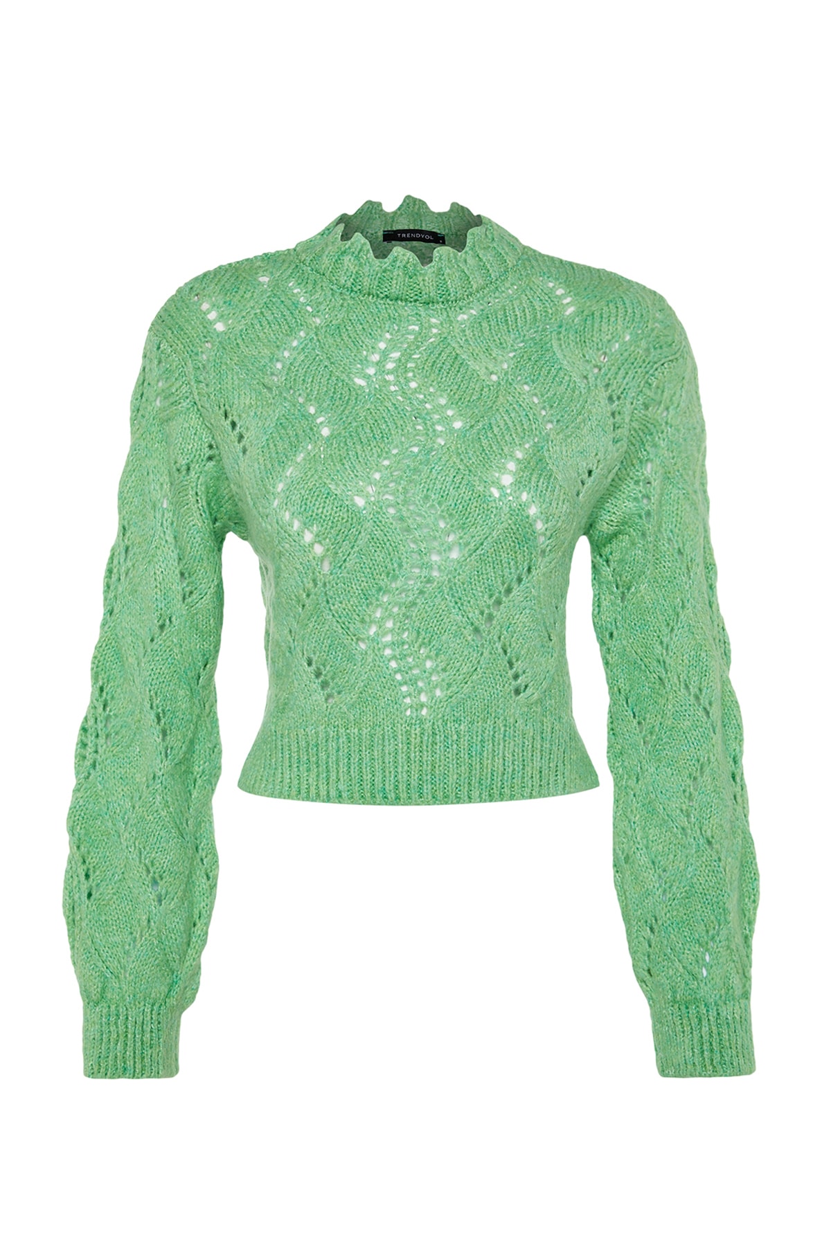 Trendyol Sweater - Green - Regular fit