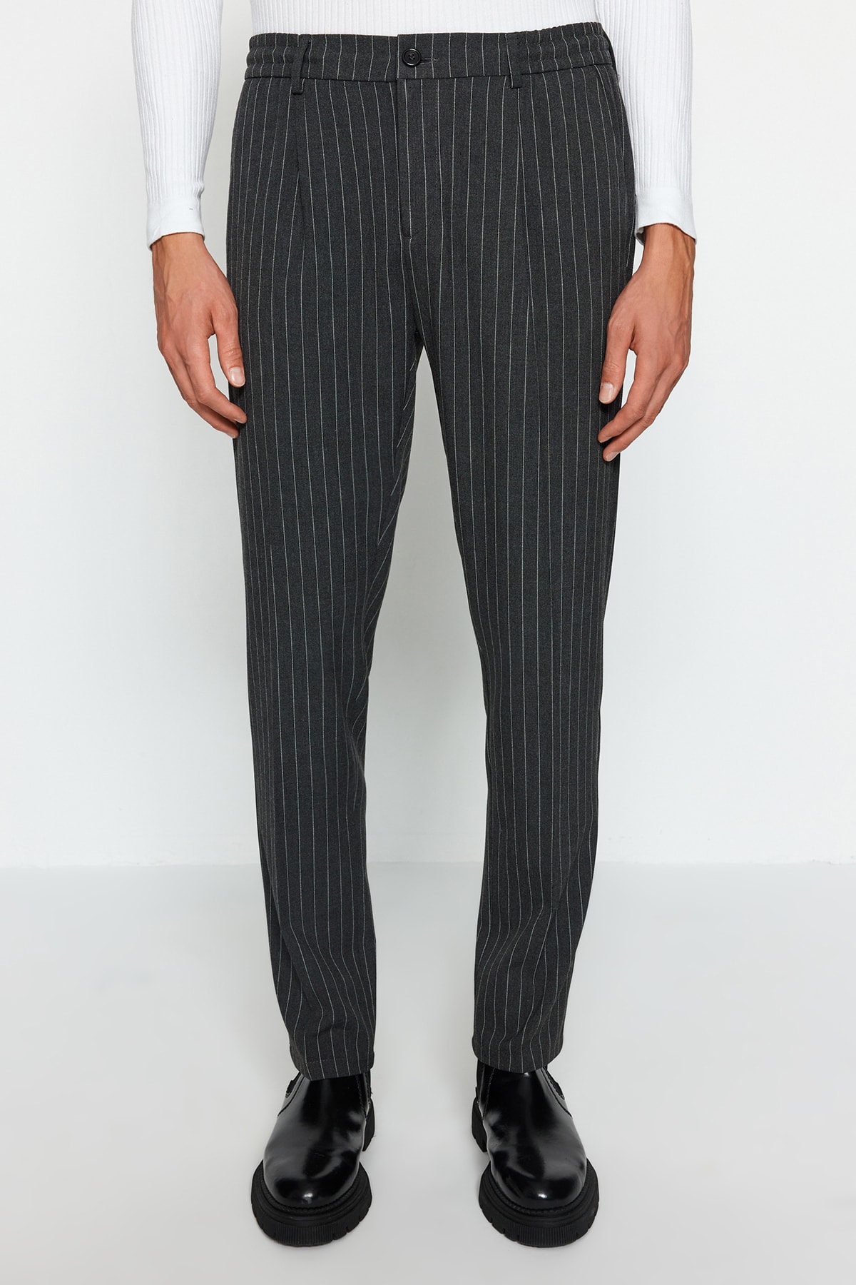 Trendyol Pants - Gray - Slim