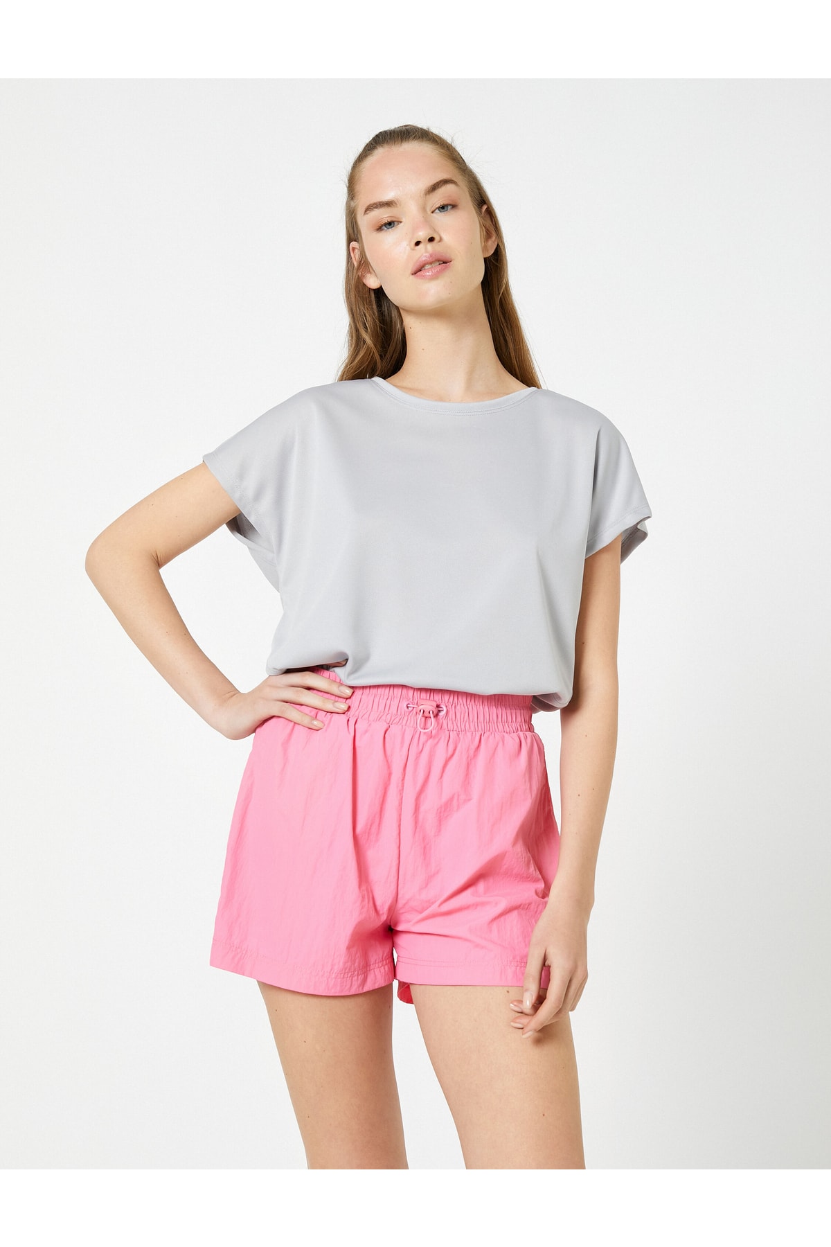 Koton Basic Sports T-Shirt, Crew Neck