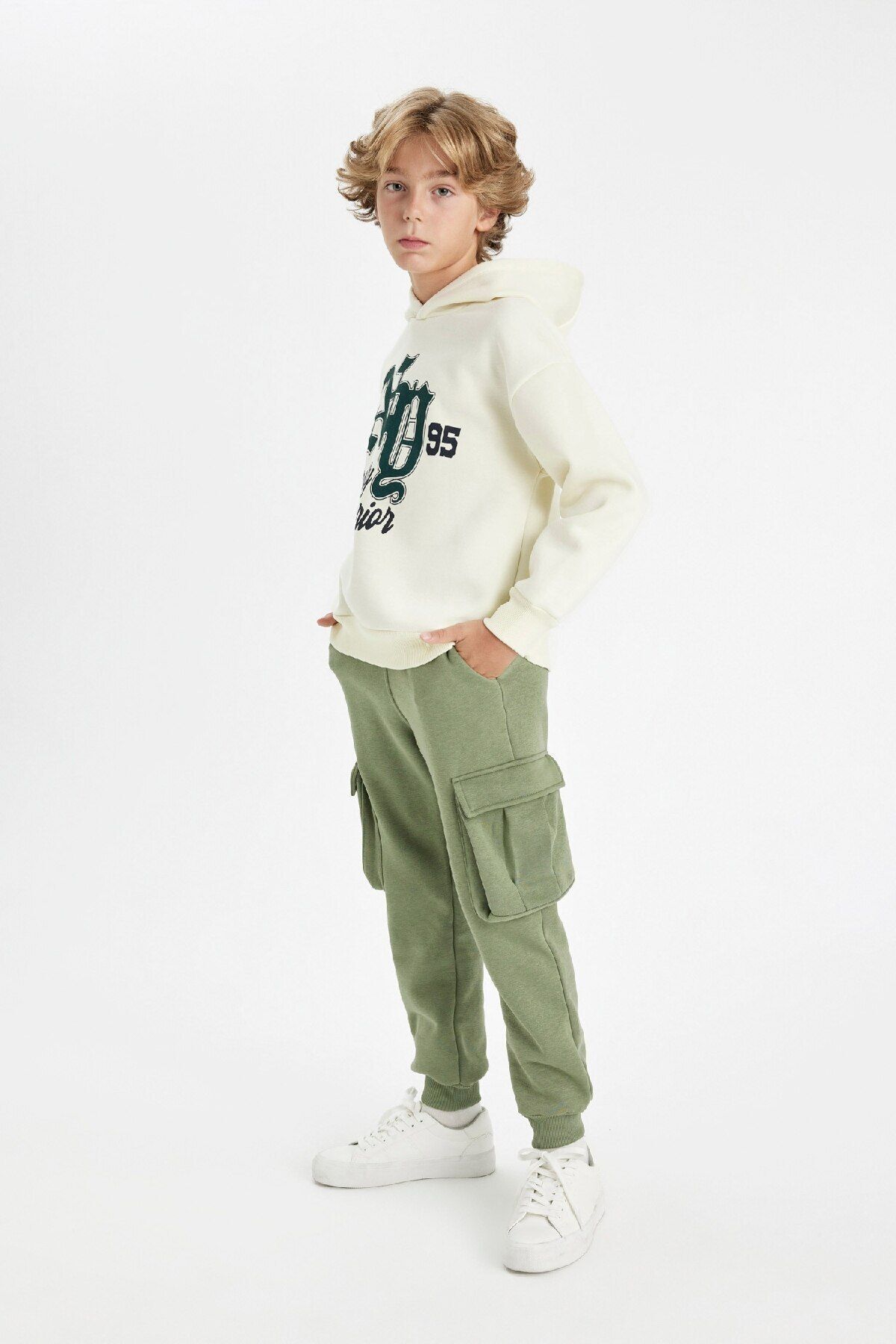 DEFACTO Boys Cargo Pocket School Sweatpants