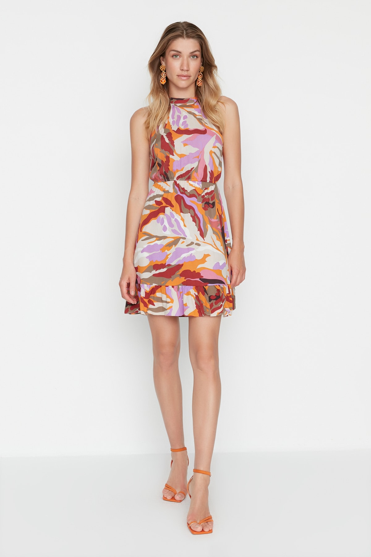 Trendyol Multicolored Halterneck Dress