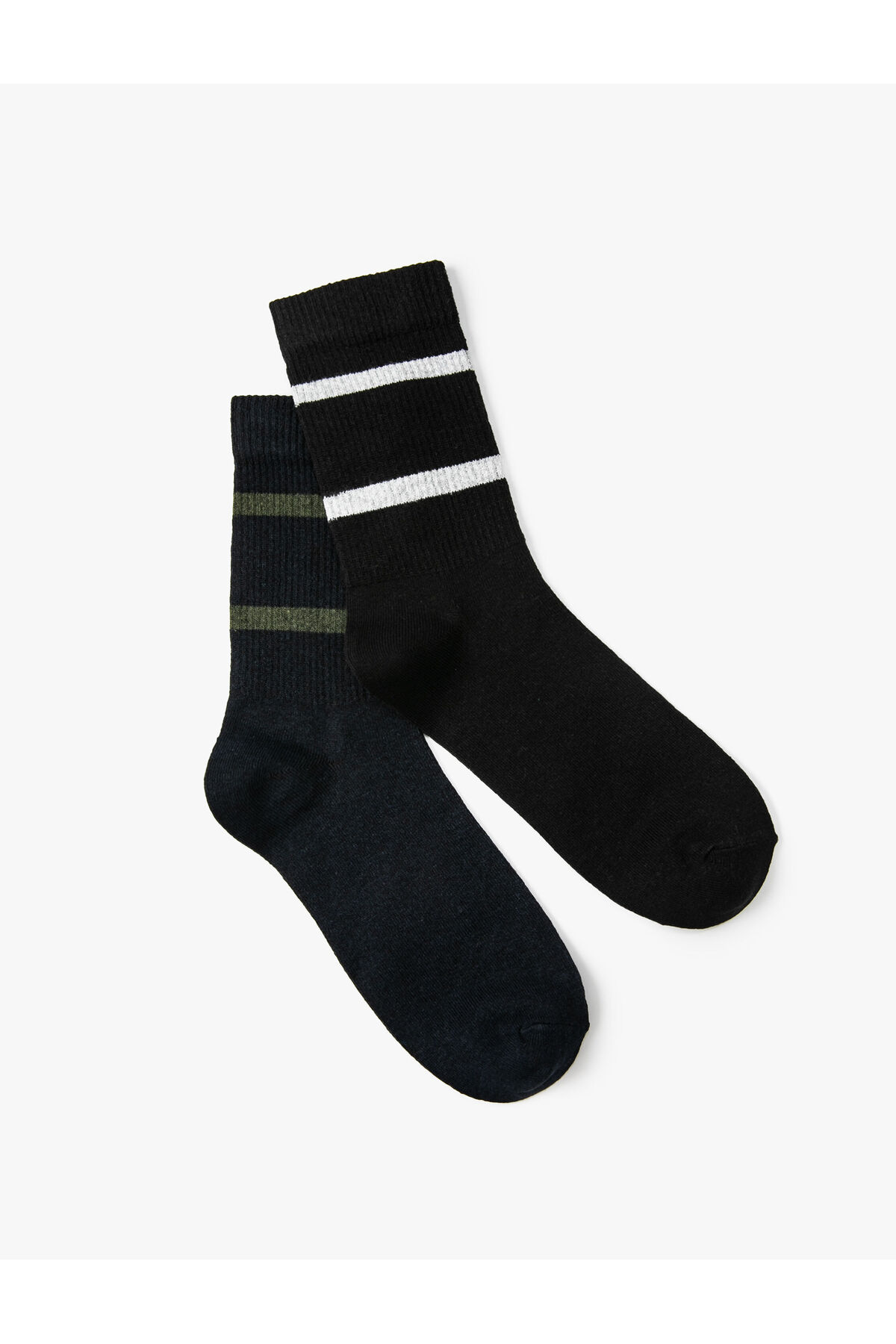 Levně Koton Set of 2 Socks with Stripe Pattern