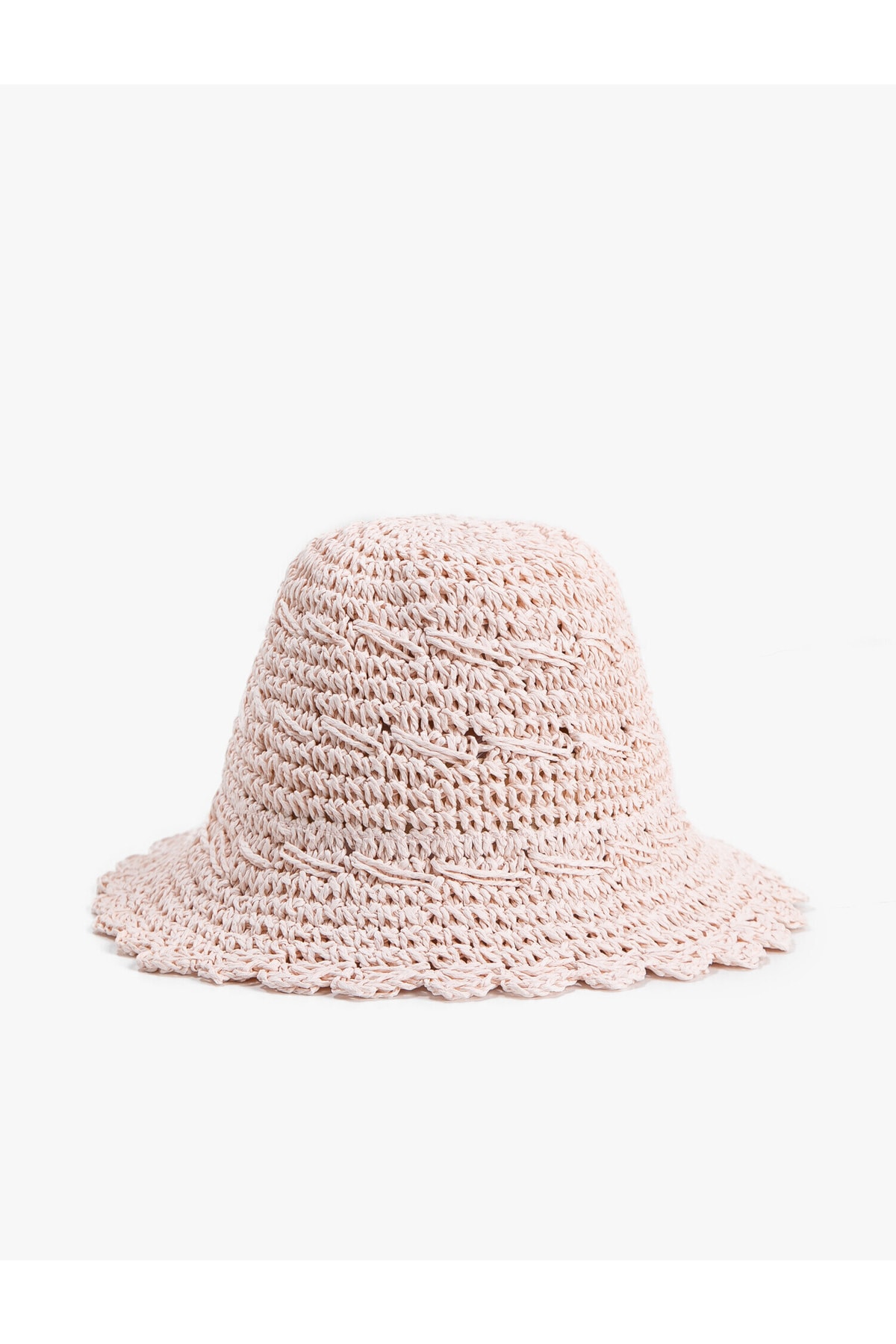 Koton Straw Knitted Bucket Hat