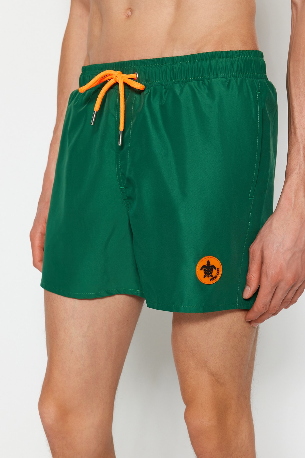 Trendyol Swim Shorts - Green - Plain