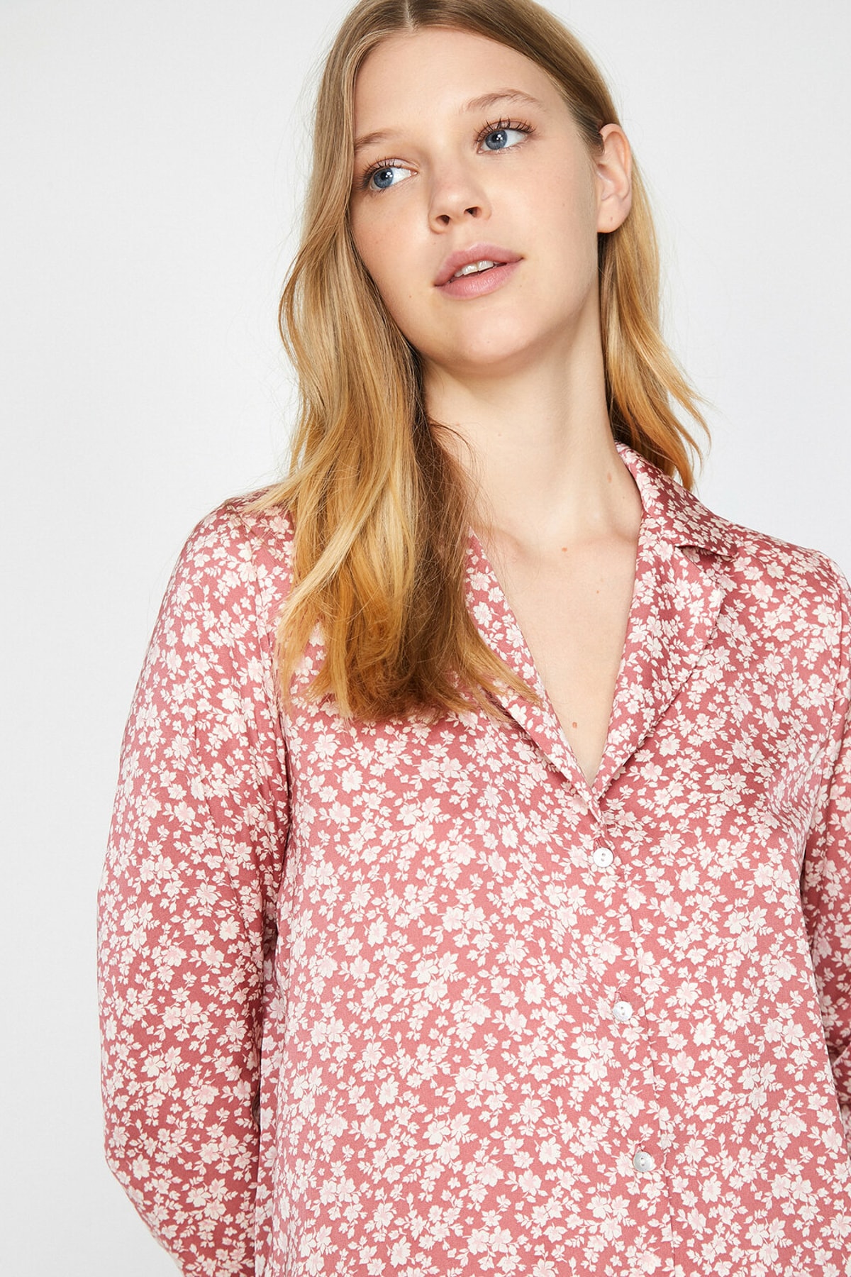 Koton Pajama Top - Pink - Floral