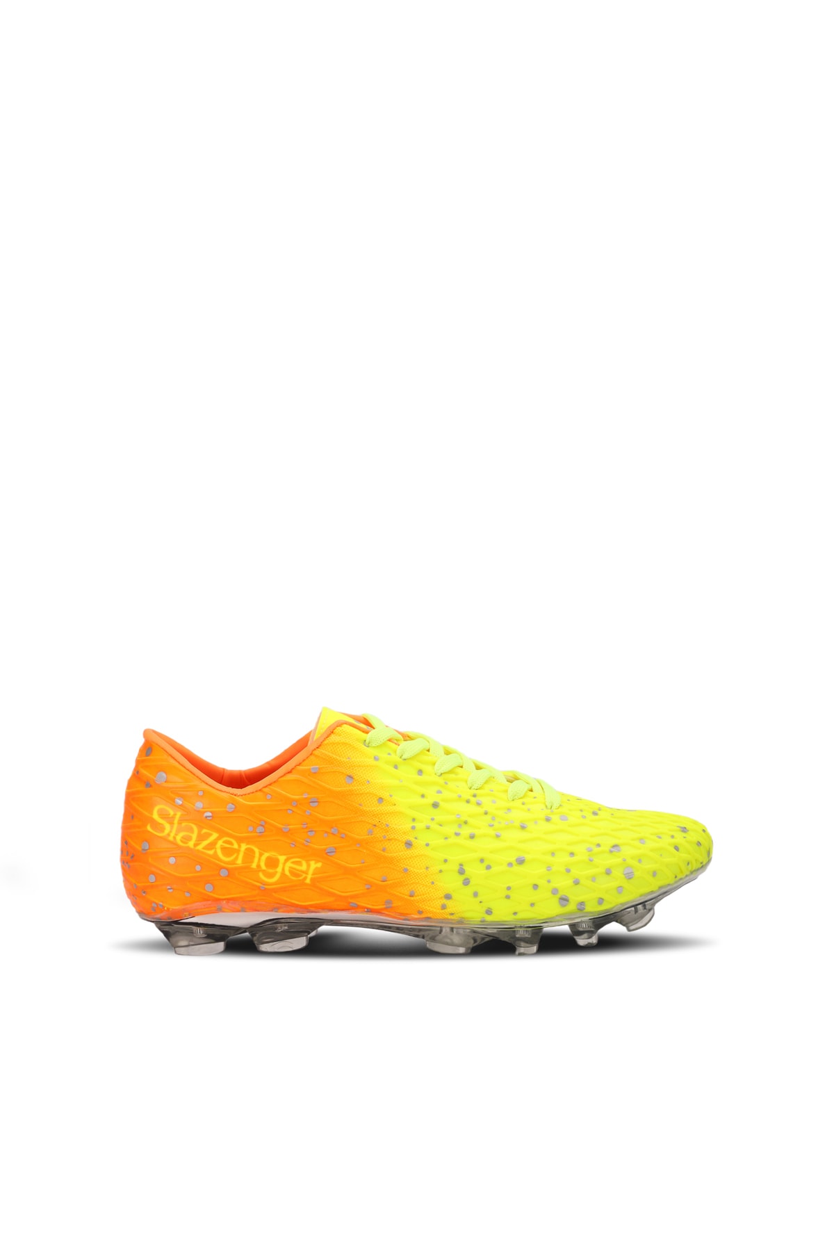 Levně Slazenger Hania Krp Football Boys Turf Shoes Neon Yellow.