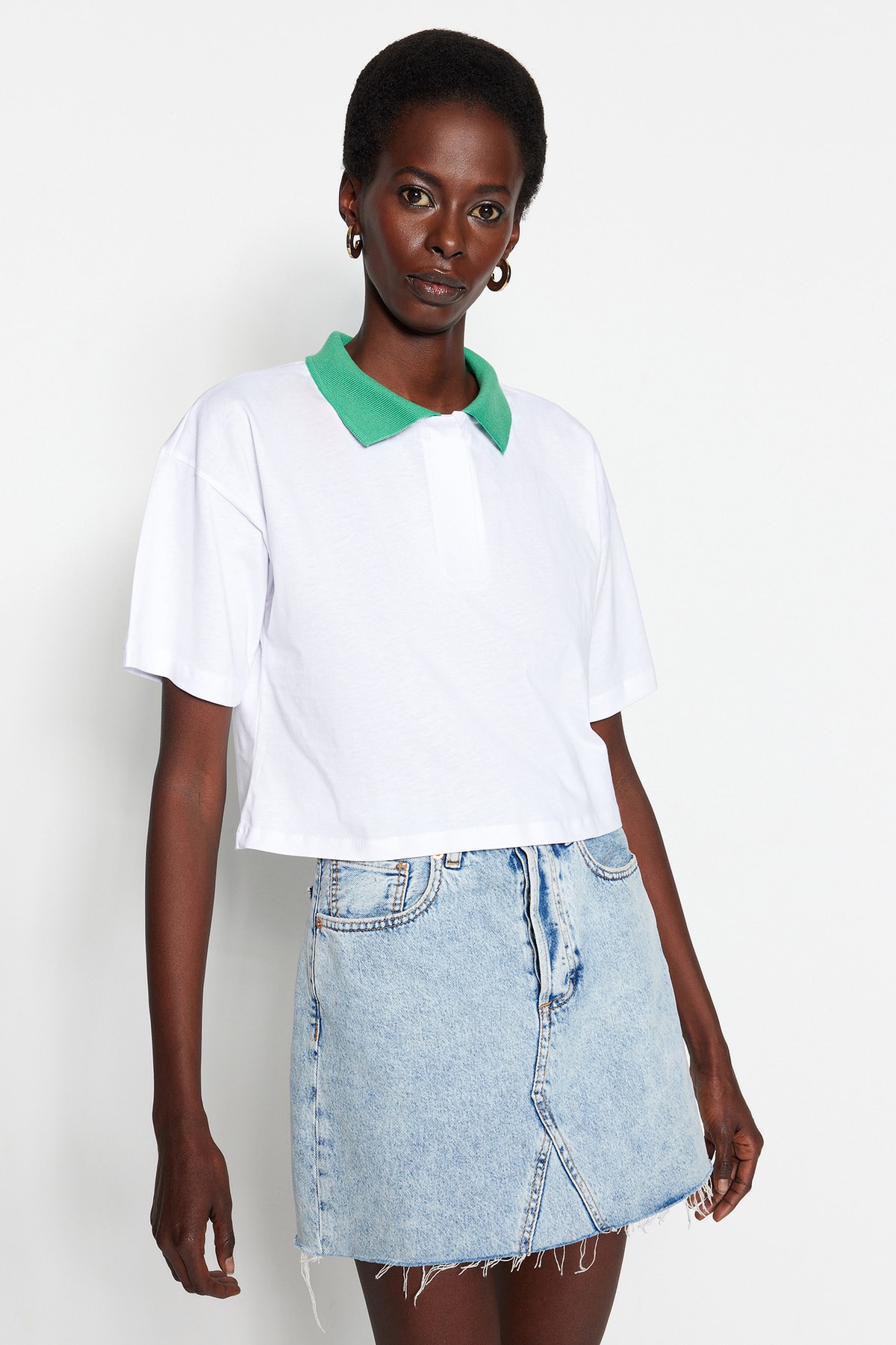 Trendyol T-Shirt - White - Relaxed fit