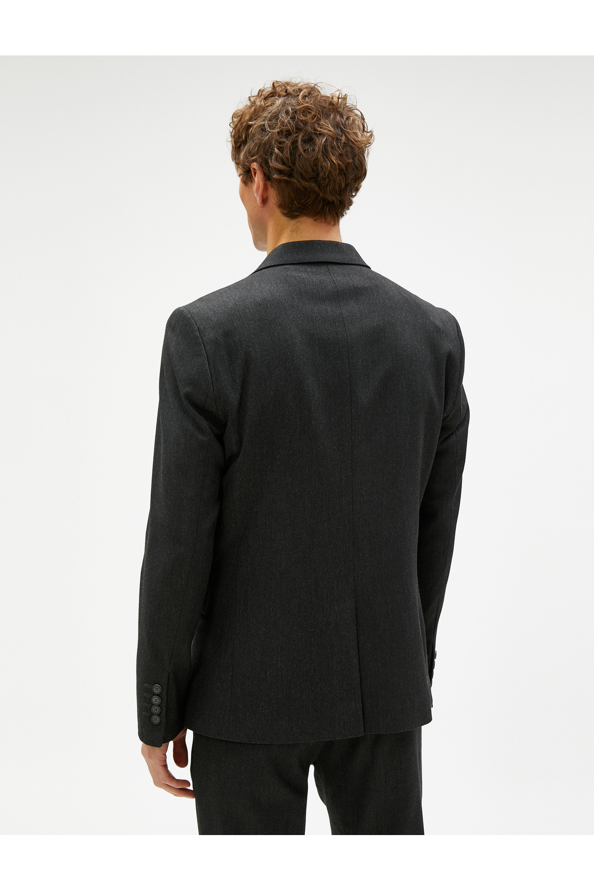 Koton Blazer Jacket Buttoned Stitching Detailed Pocket Slim Fit