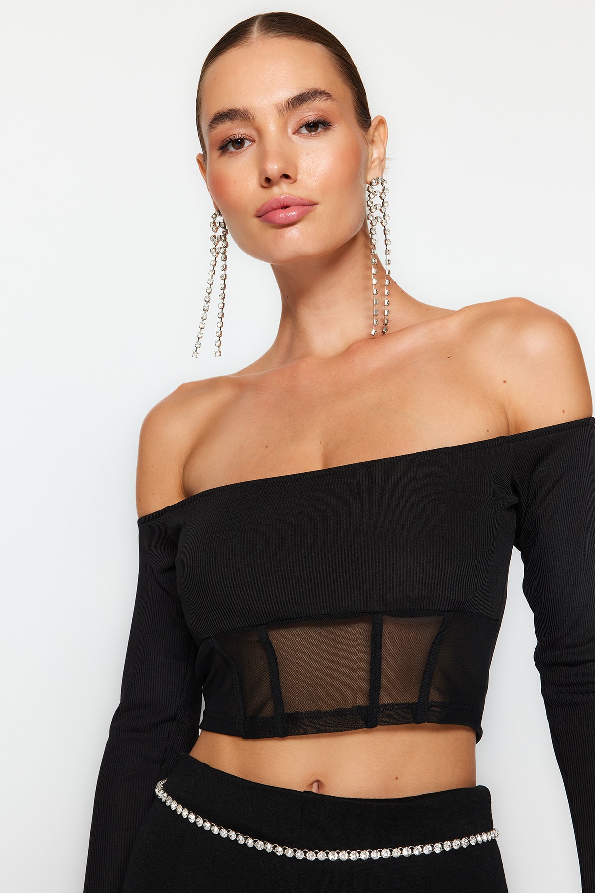 Trendyol Blouse - Black - Fitted
