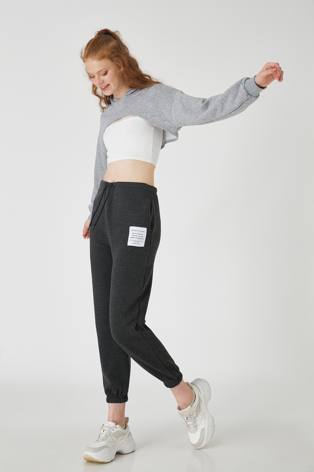 Koton Women's Anthracite Sweatpants