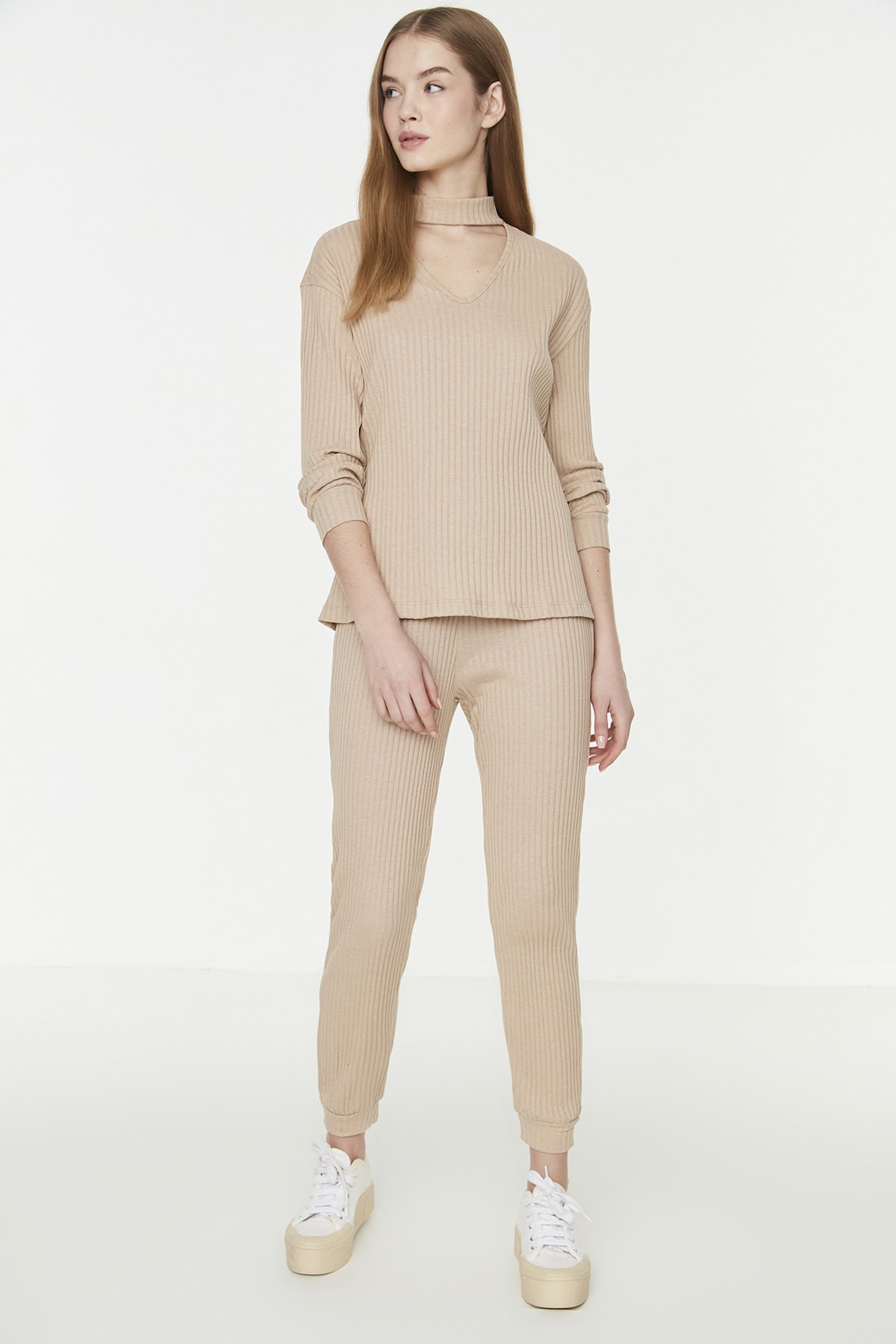 Trendyol Two-Piece Set - Gray - Regular fit