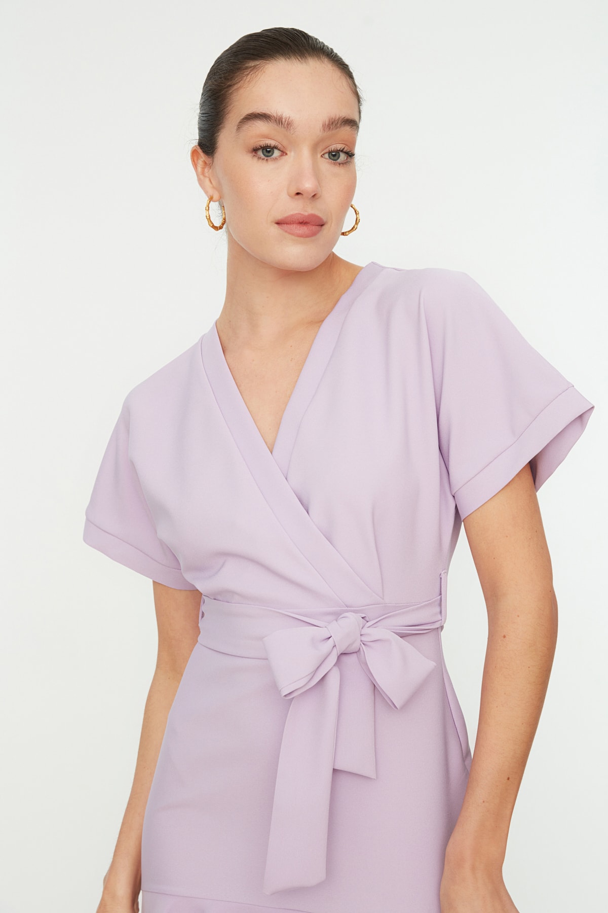 Trendyol Lila Belt Dress