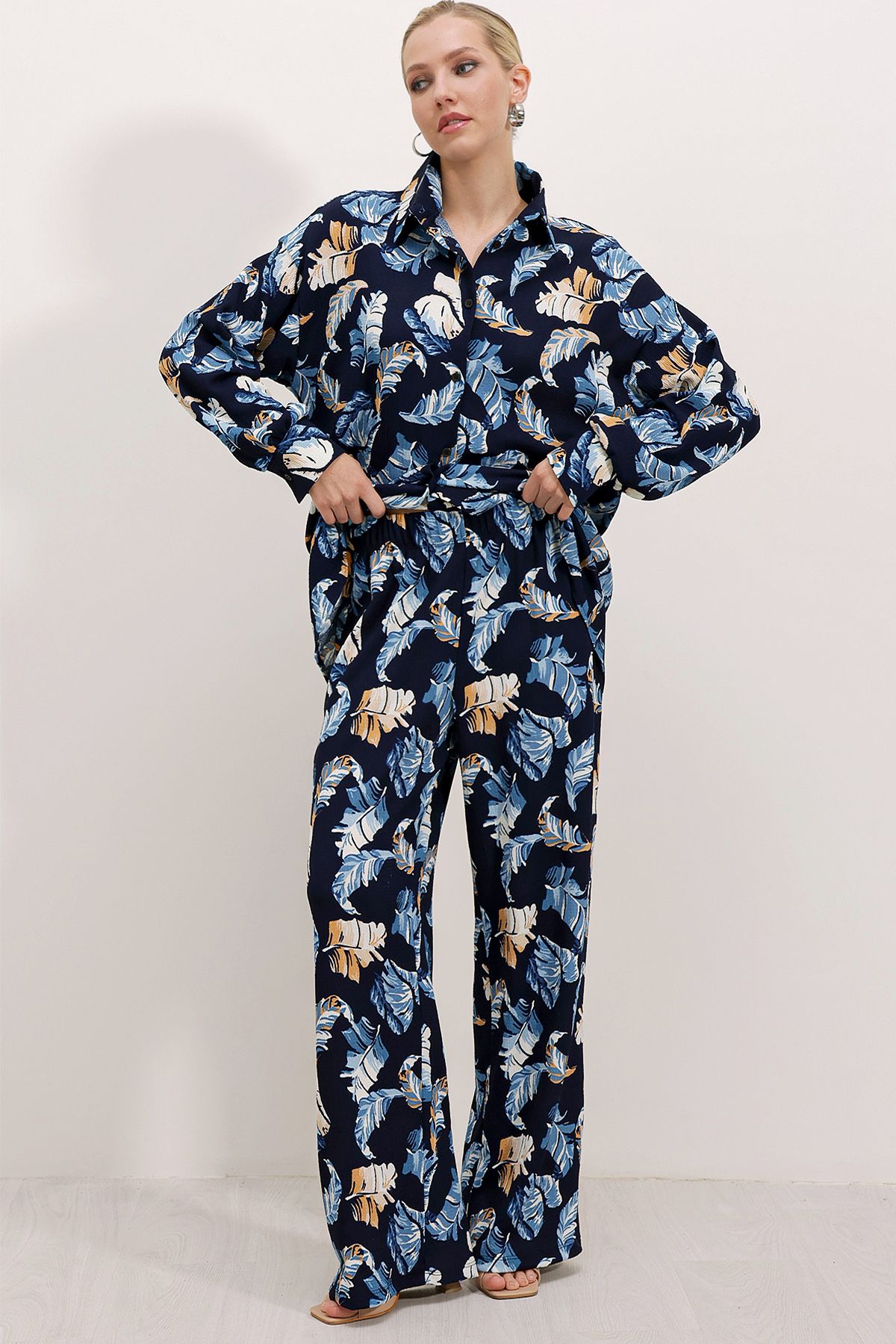Bigdart 5858 Knitted Double Suite - Navy Blue