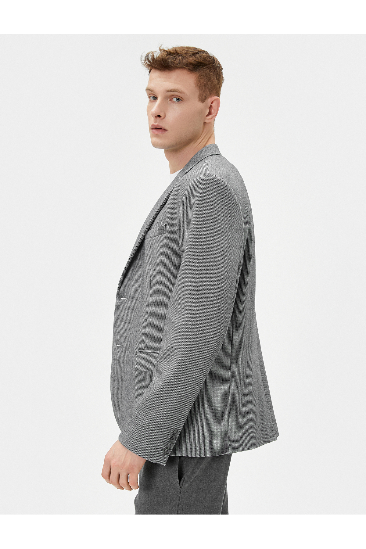 Levně Koton Blazer Jacket Slim Fit Buttoned Pocket Detailed