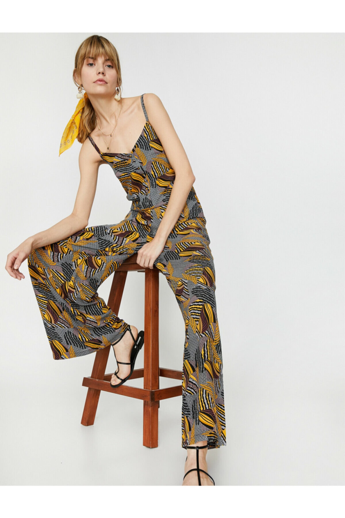 Koton Jumpsuit - Yellow - Fitted