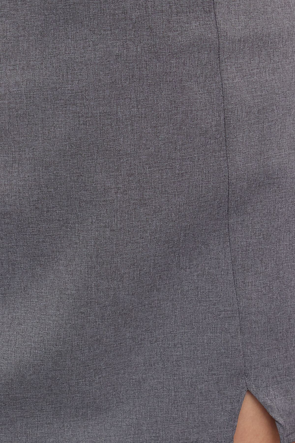 Trendyol Gray Mini Slit Detailed Woven Shorts Skirt