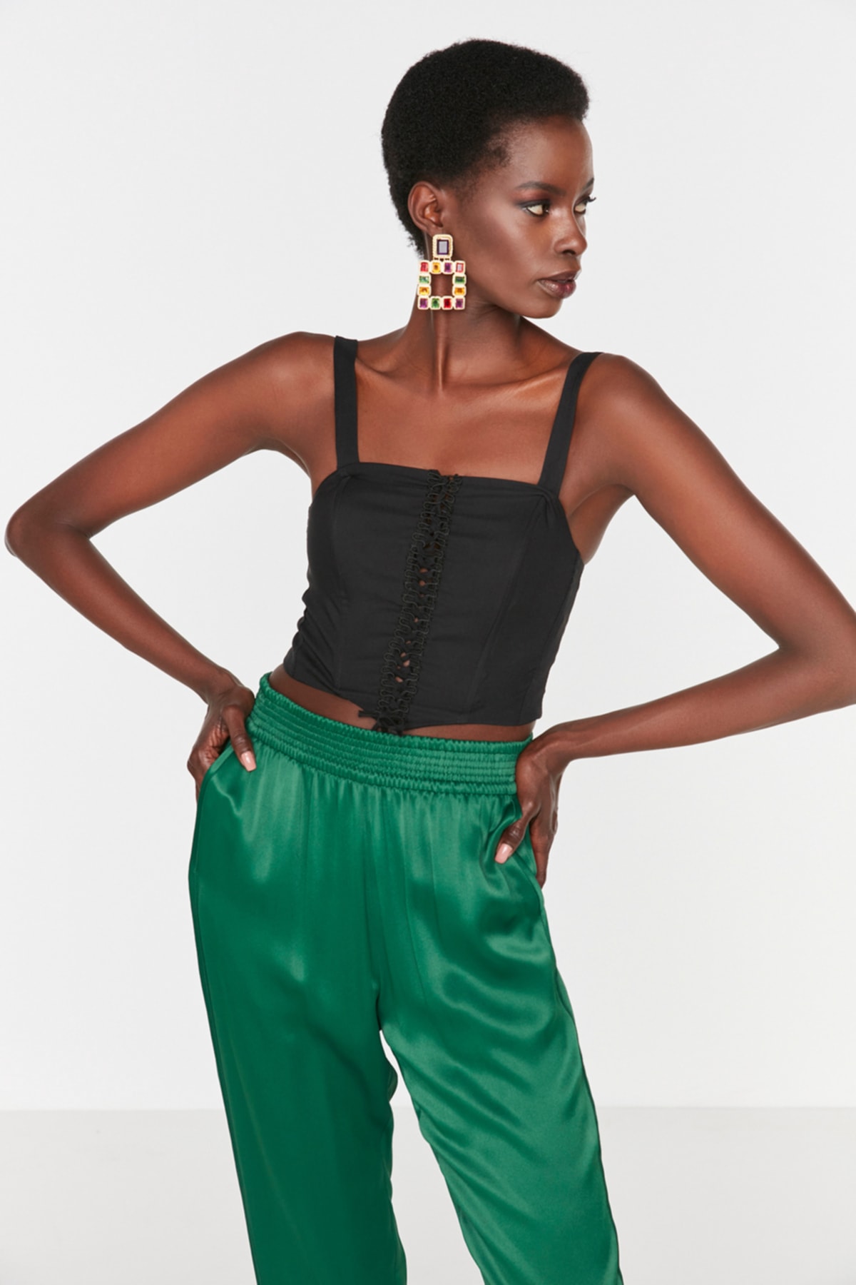 Trendyol Blouse - Black - Fitted