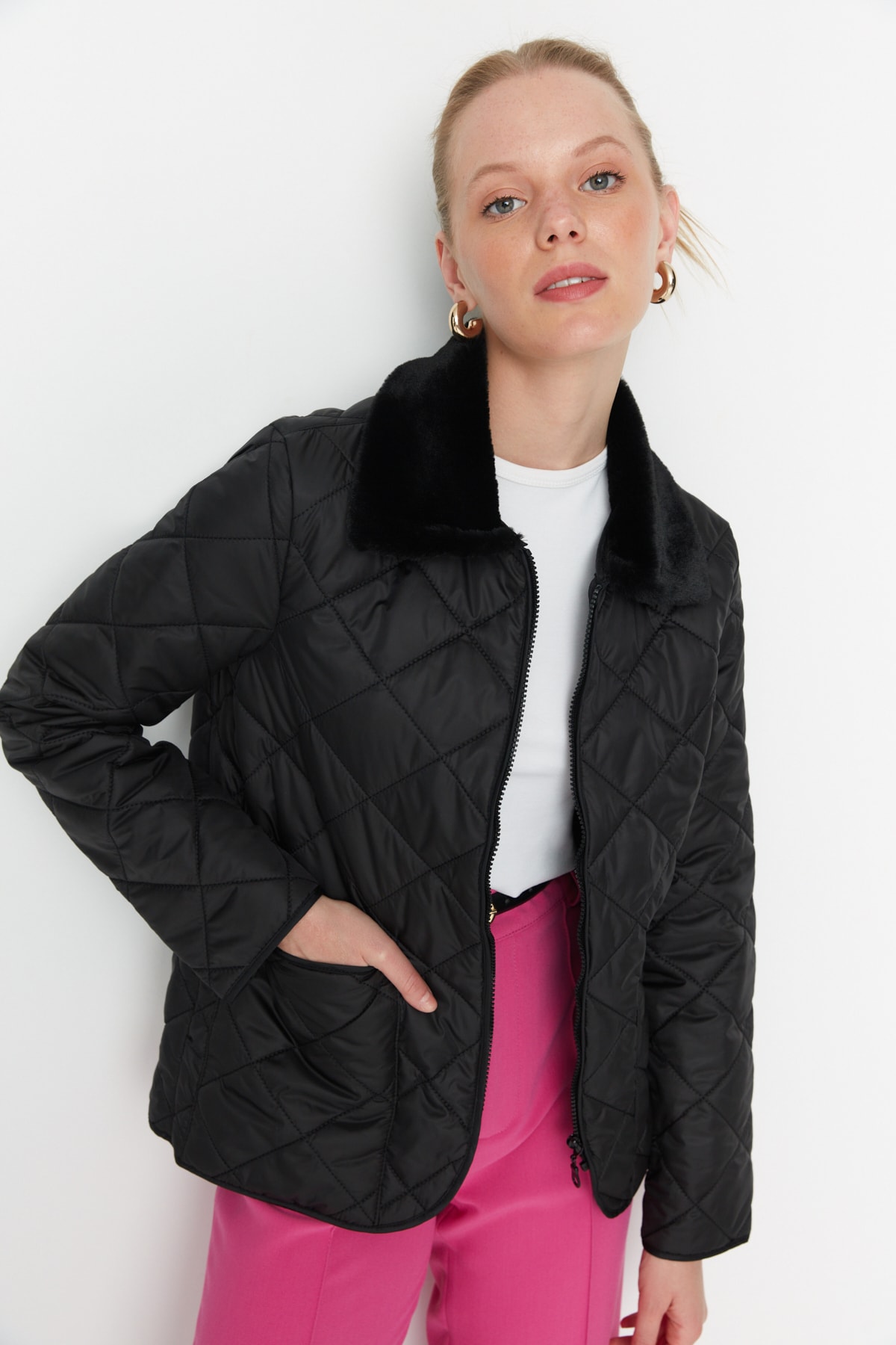 Trendyol Winter Jacket - Black - Puffer