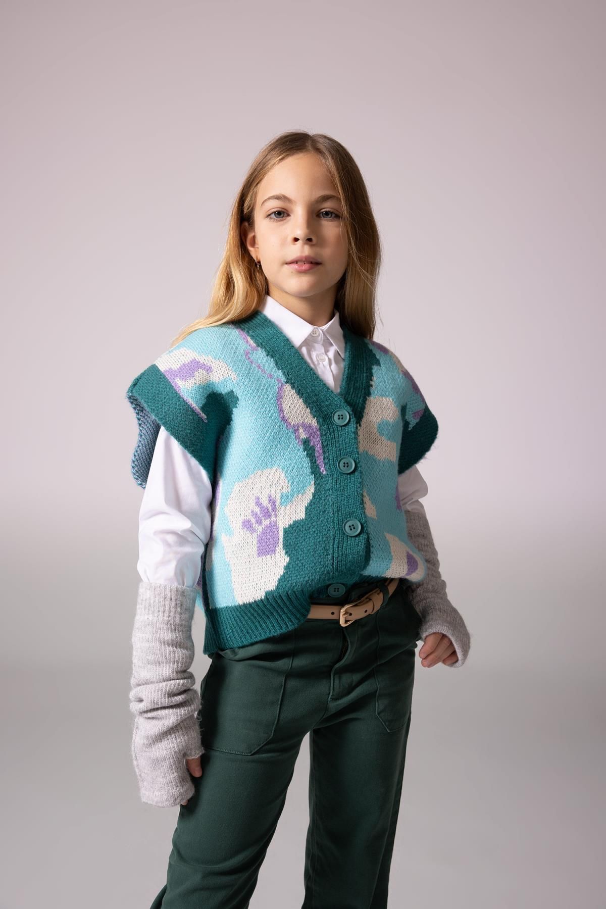 DEFACTO Girl Patterned Sweater