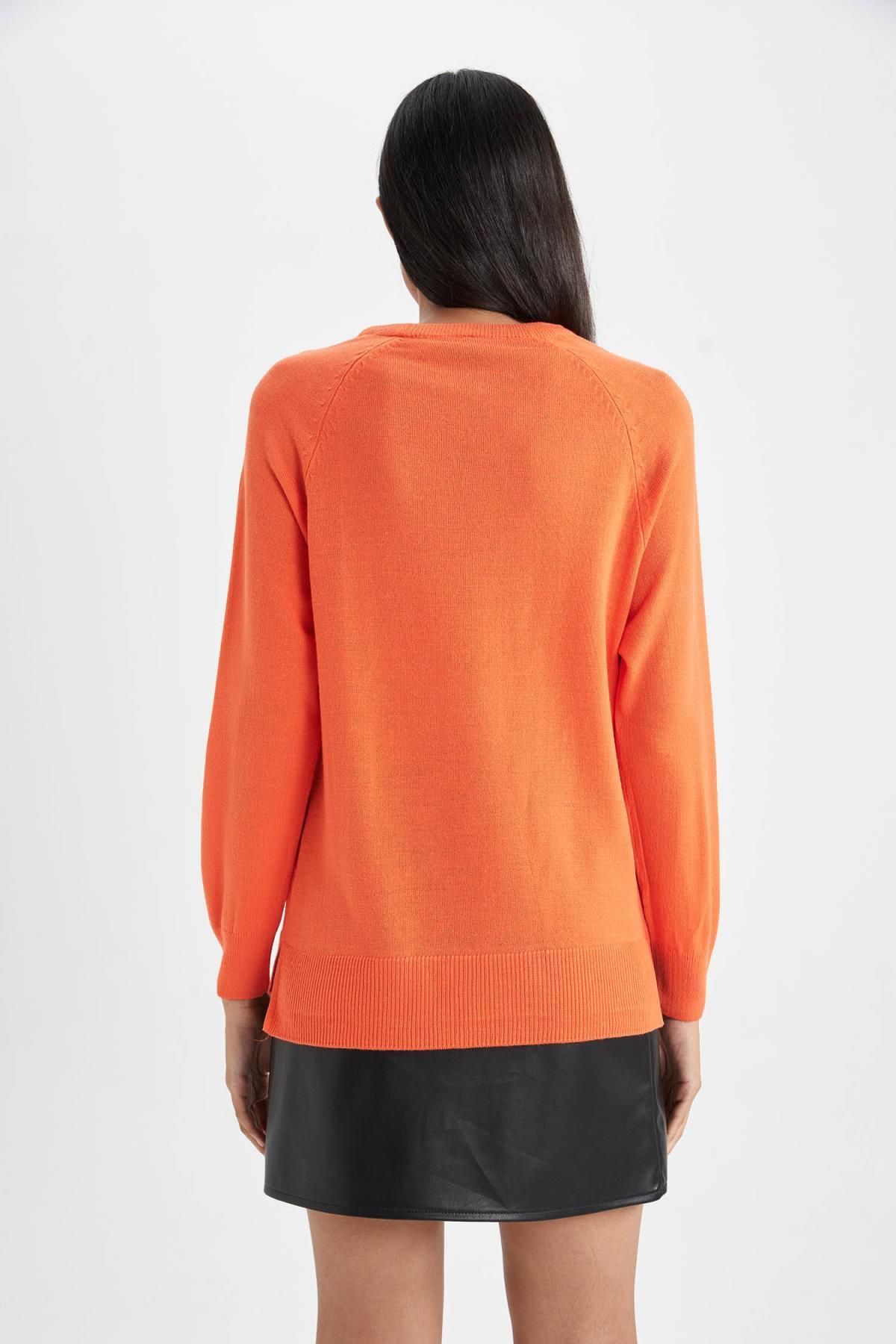 DEFACTO Regular Fit Crew Neck Basic Sweater