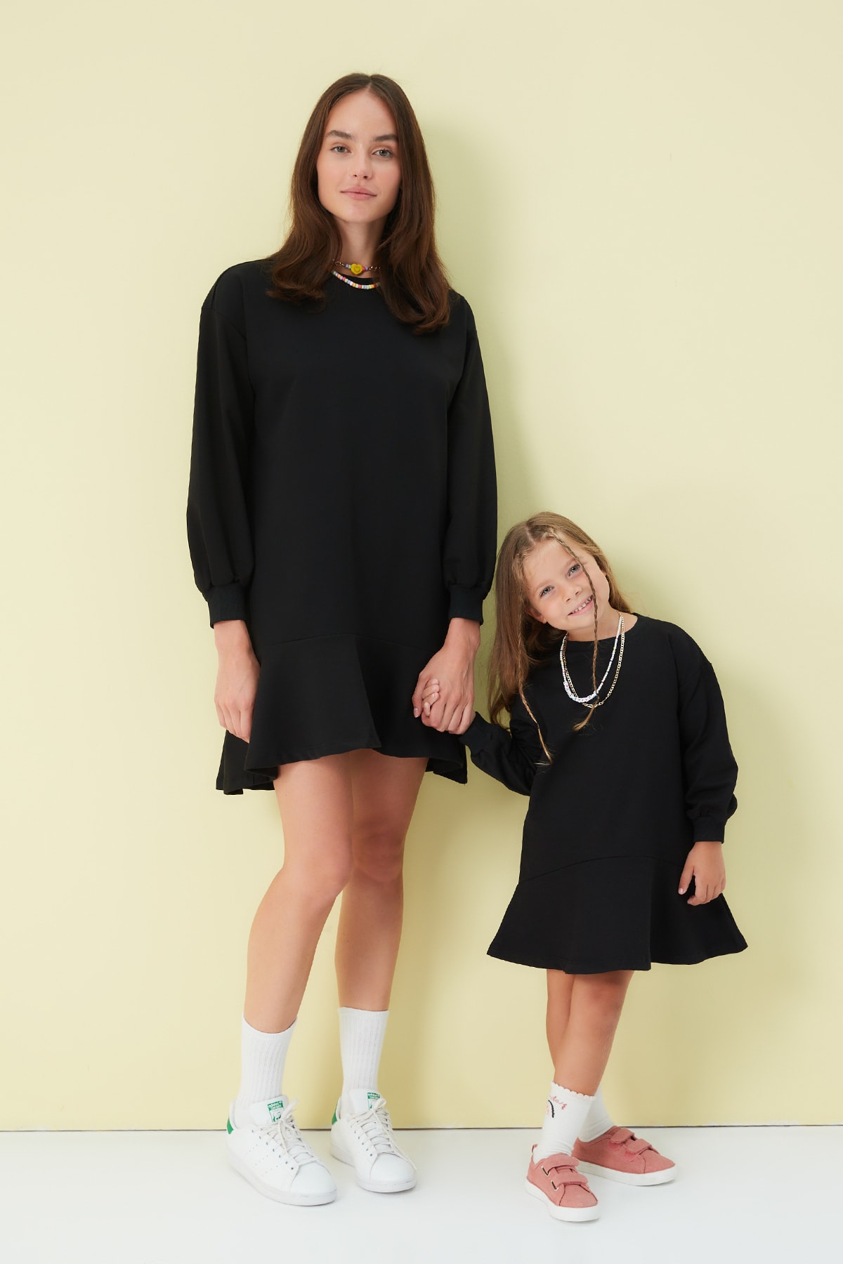 Trendyol Black Knitted Mini Dress with Ruffles