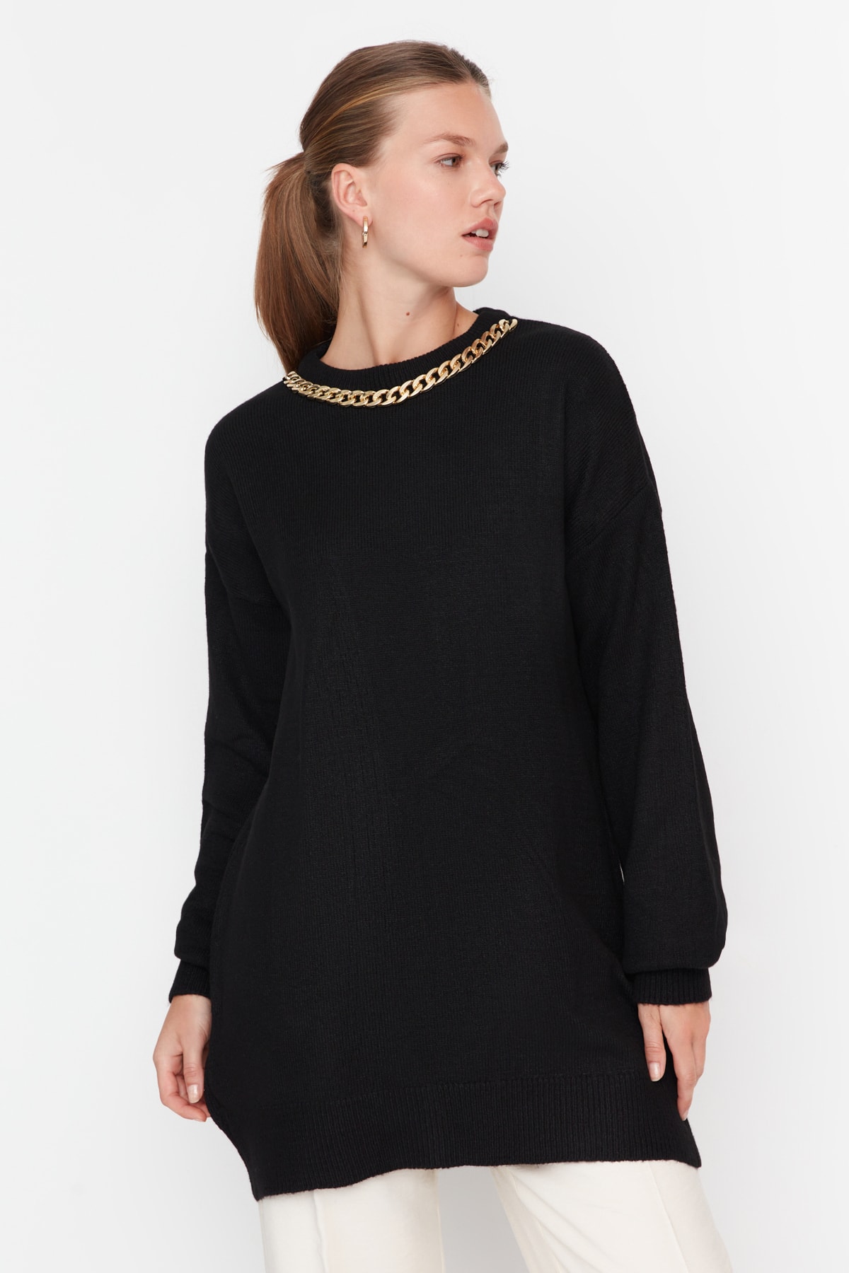 Trendyol Sweater - Black - Regular fit
