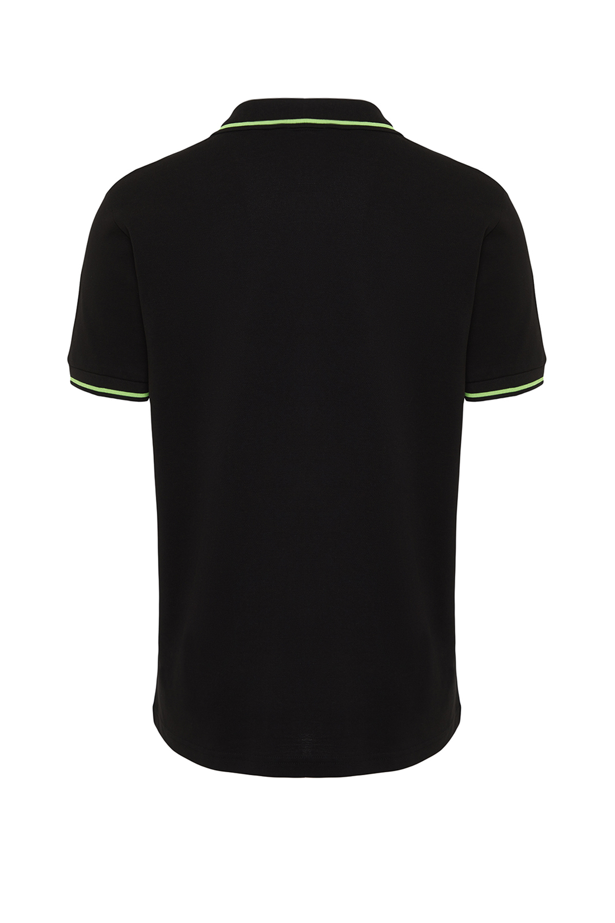 Trendyol Black Men's Zippered Regular Fit Polo Neck T-shirt