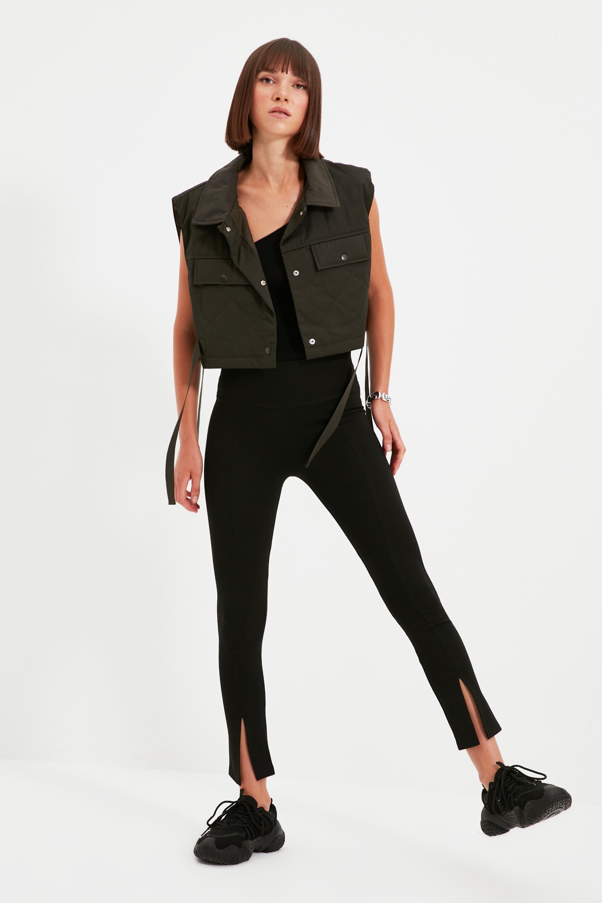 Dámské legíny Trendyol TWOAW22TA0004/Black