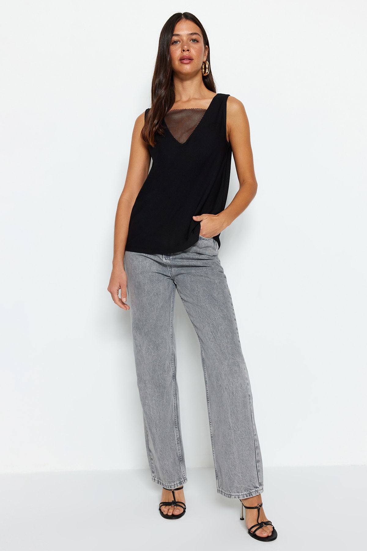 Trendyol Blouse - Black - Regular fit
