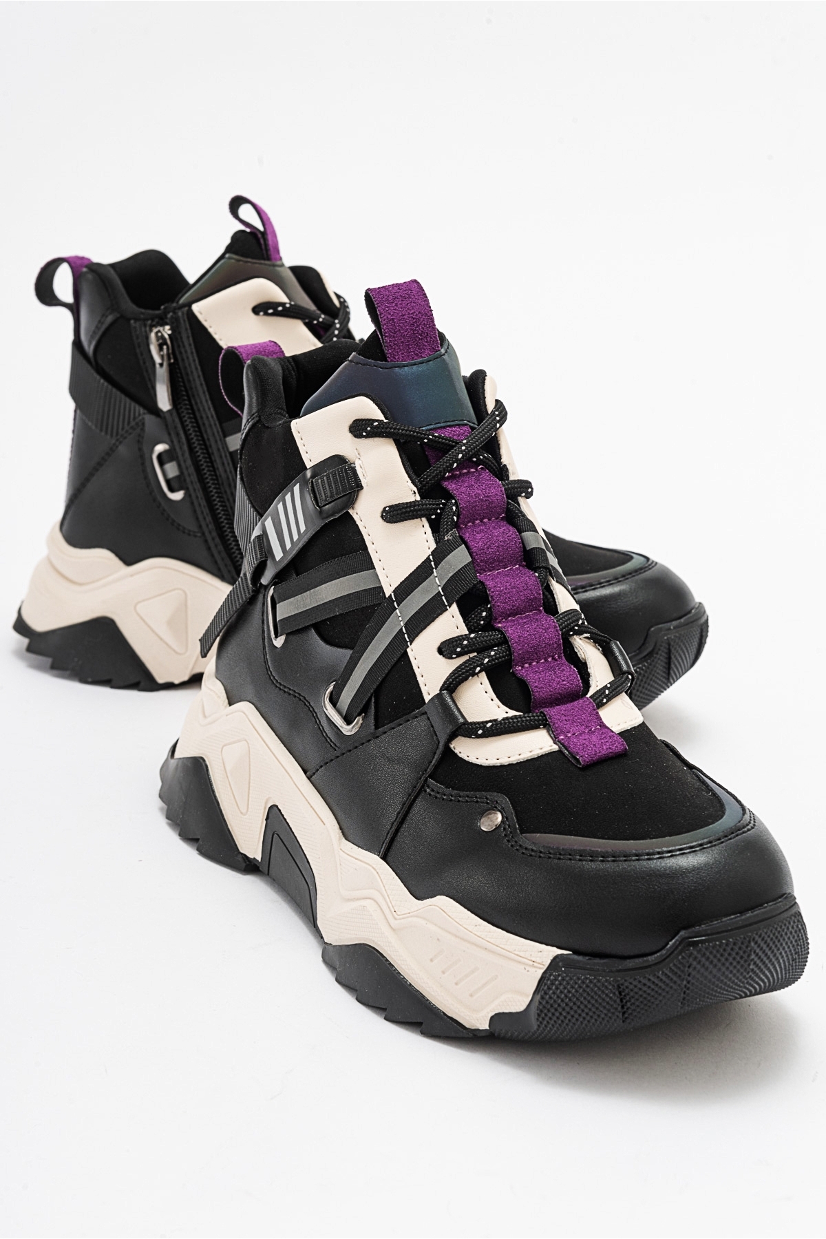 Levně LuviShoes CLARA Black Purple Women's Sports Boots