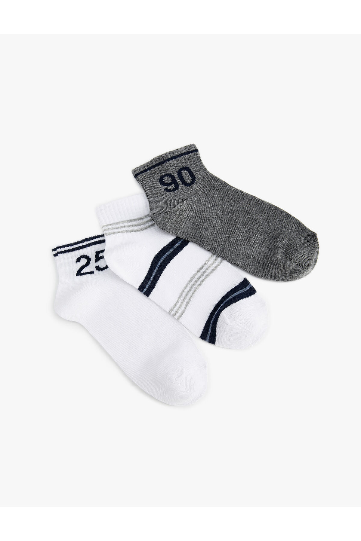 Levně Koton 3-Piece Set of Booties Socks Cotton