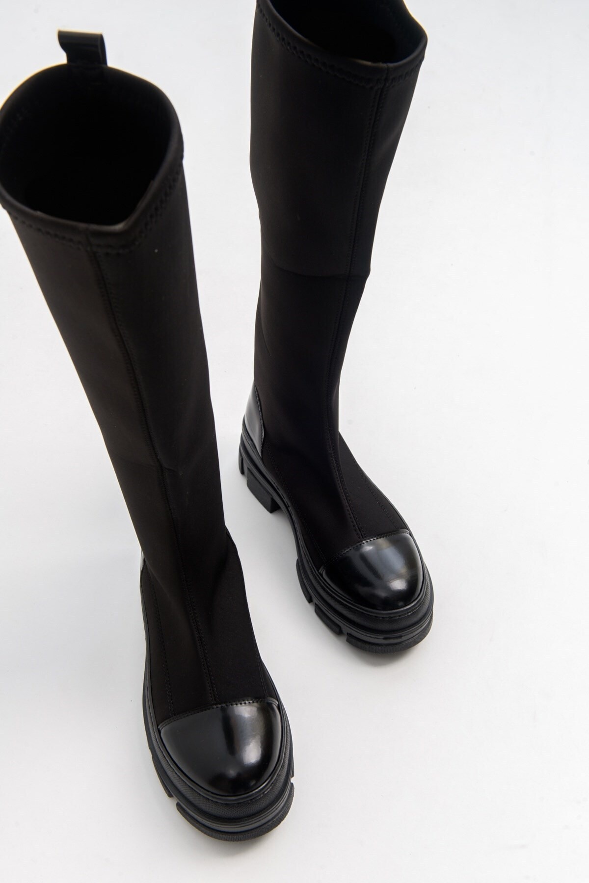 Levně LuviShoes Bella Women's Black Scuba Boots