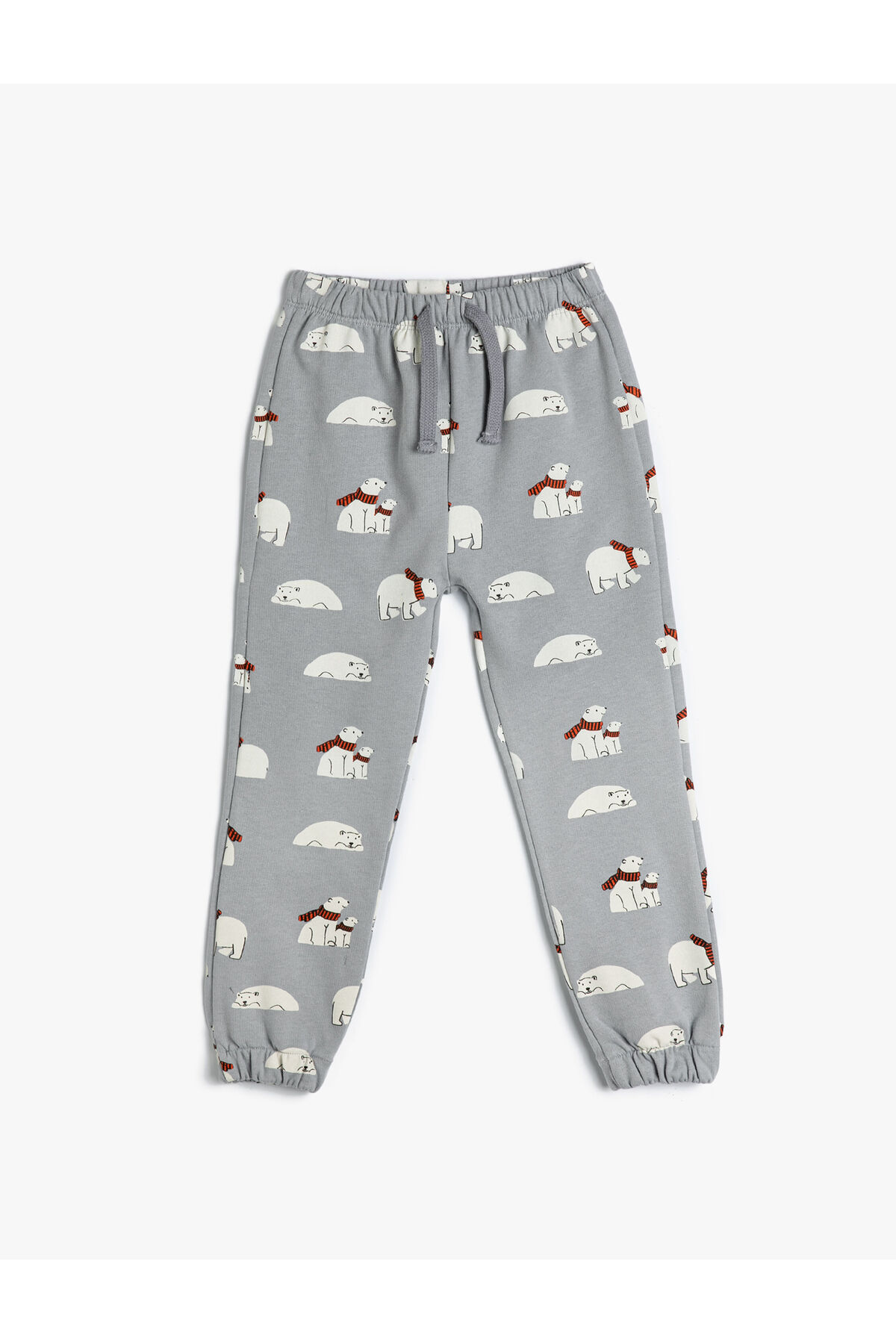 Levně Koton Polar Bear Printed Jogger Sweatpants Cotton