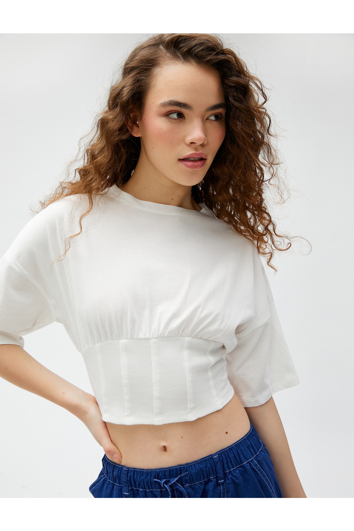 Koton T-Shirt - Ecru