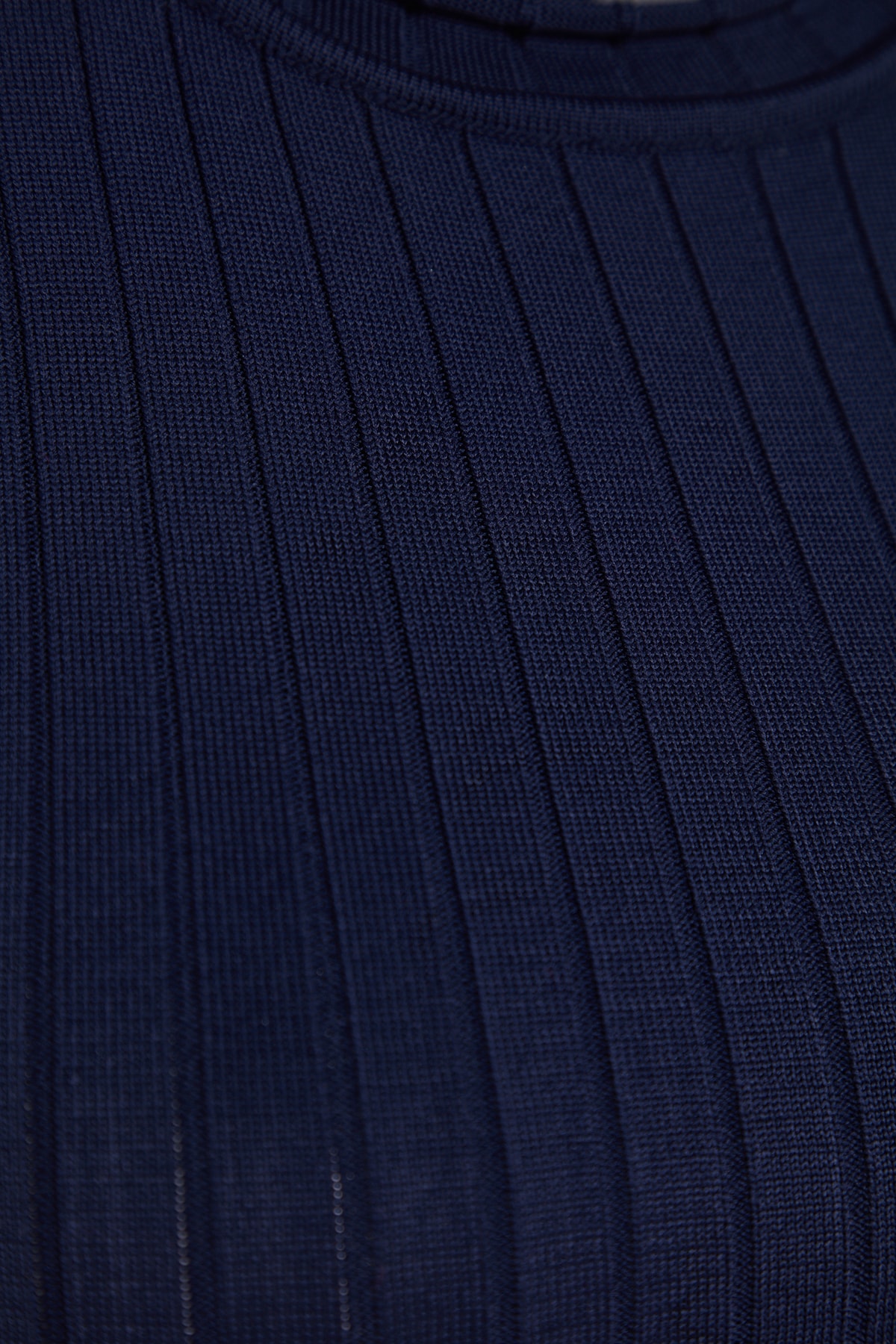 Trendyol Navy Blue Basic Color Blocked Knitwear Blouse