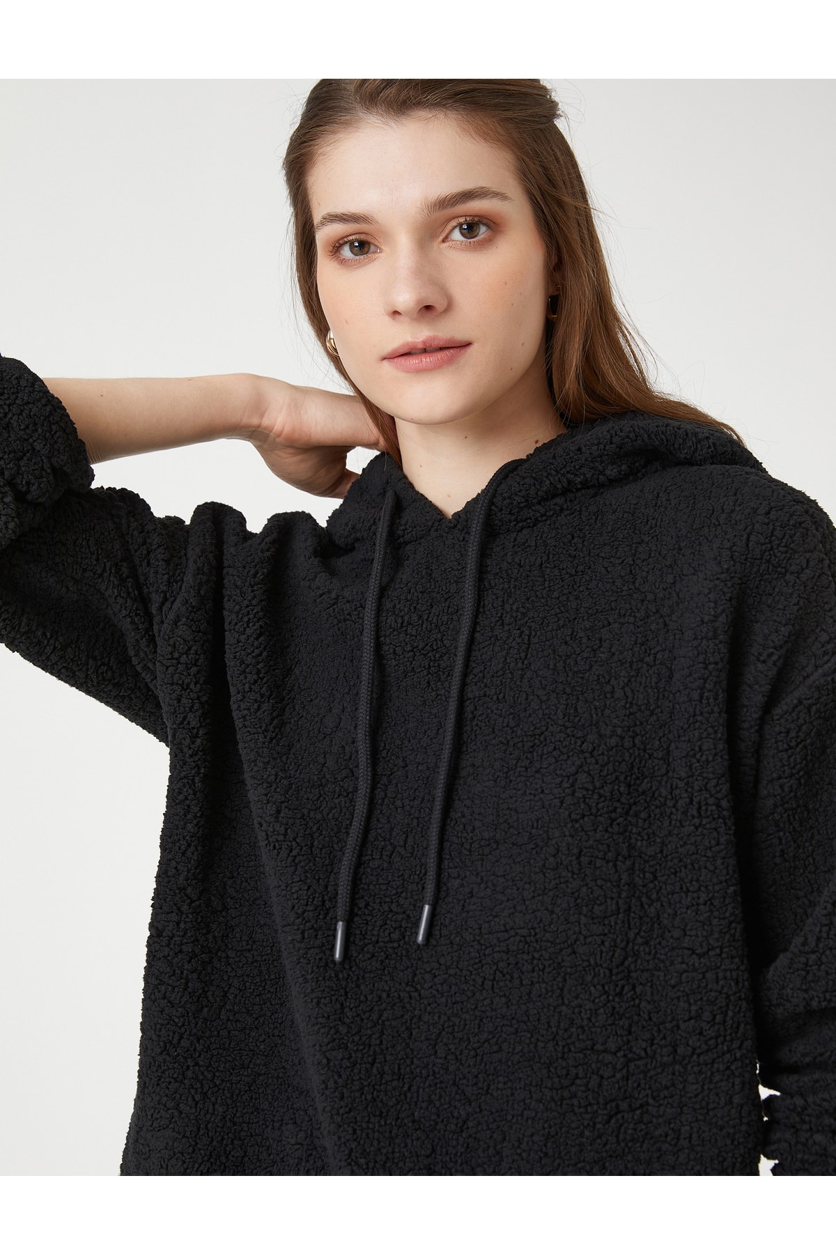Koton Pajama Top - Black - Plain
