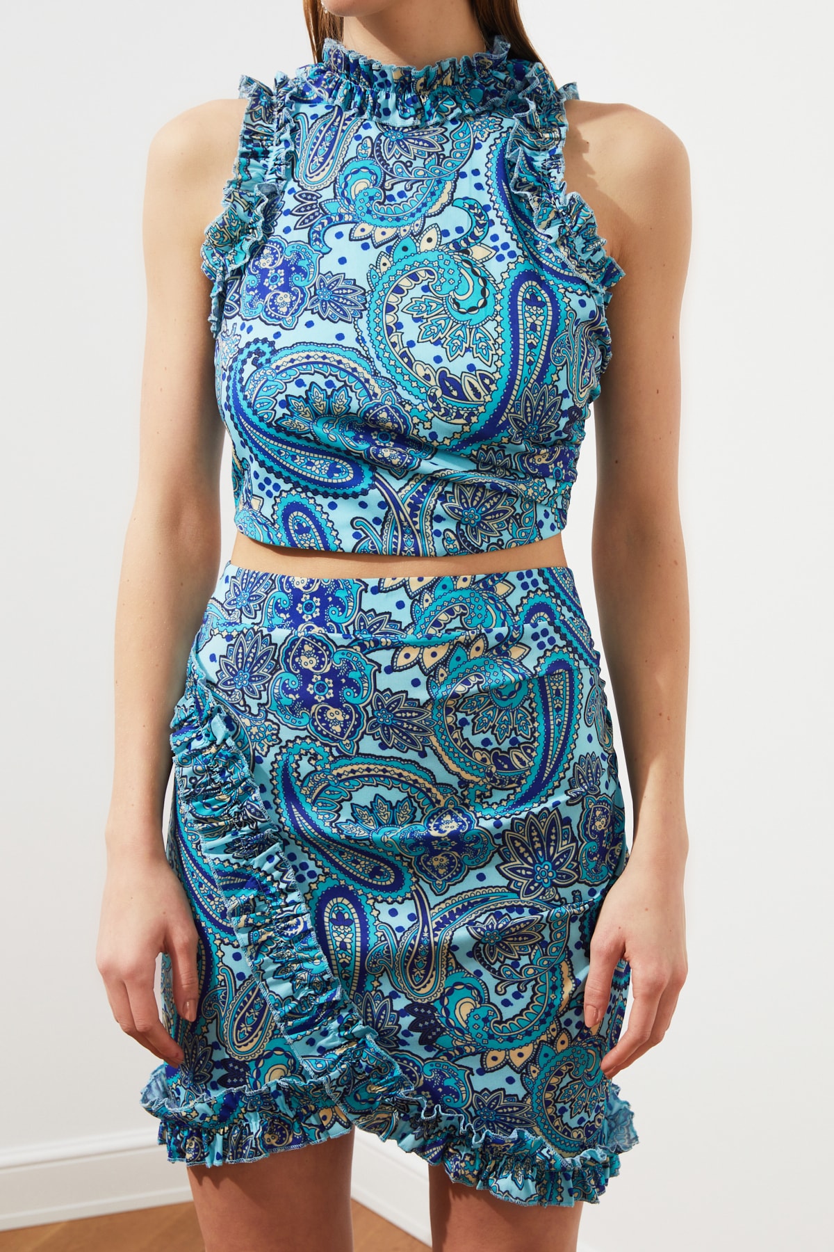 Trendyol Multicolor Ruffle Bluza