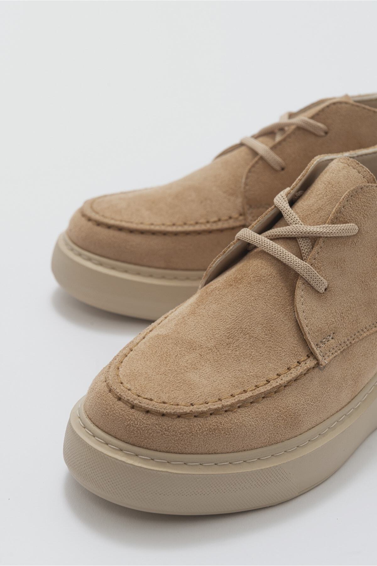 LuviShoes Valve Women's Dark Beige Suede Boots