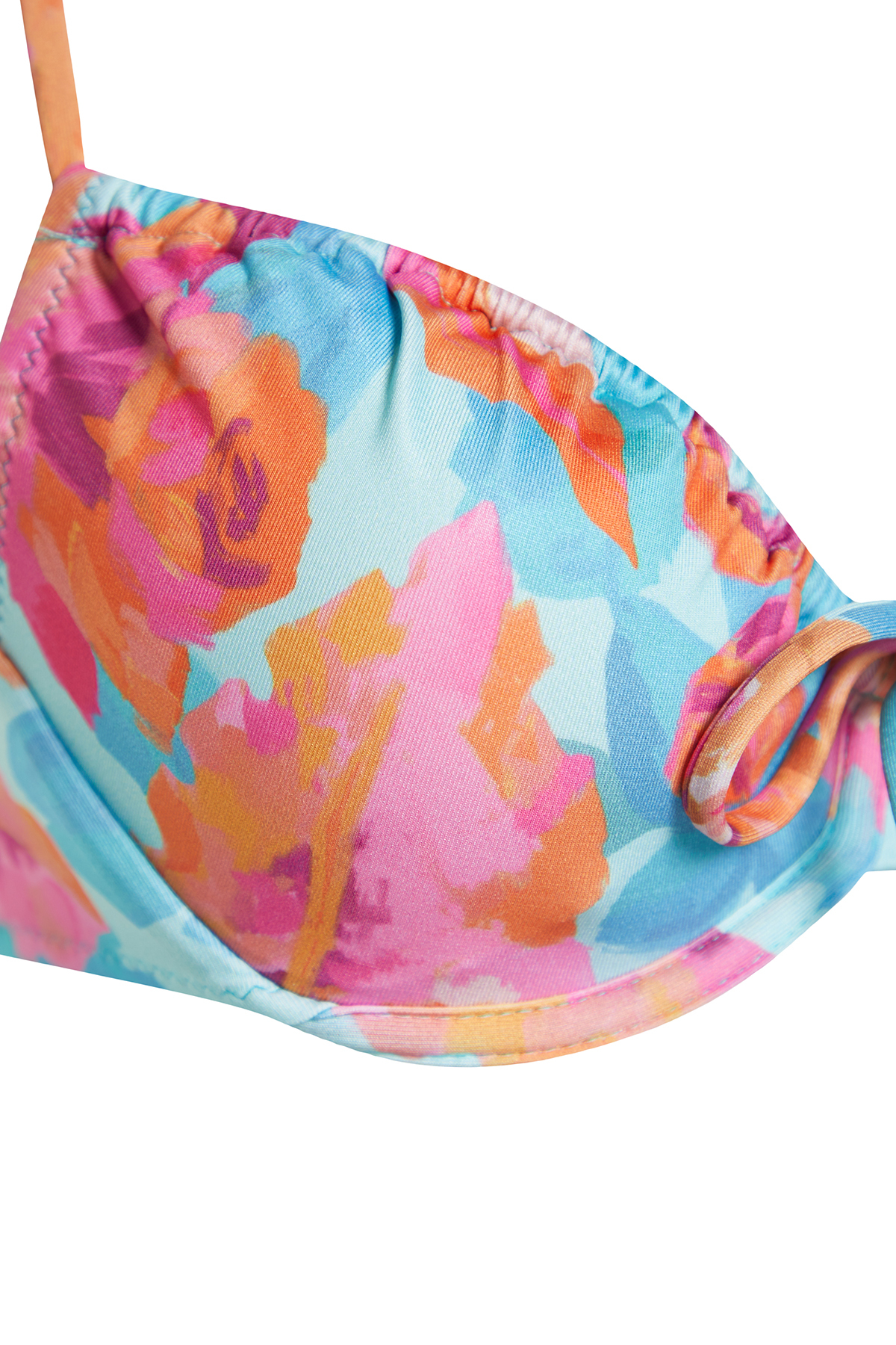 Trendyol Floral Patterned Balcony Tunnel Regular Bikini Set